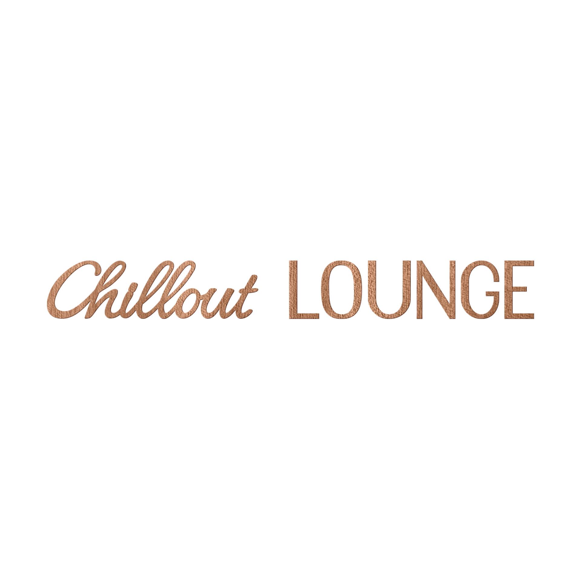 Letras de madera moderno chillout lounge de madera de caoba