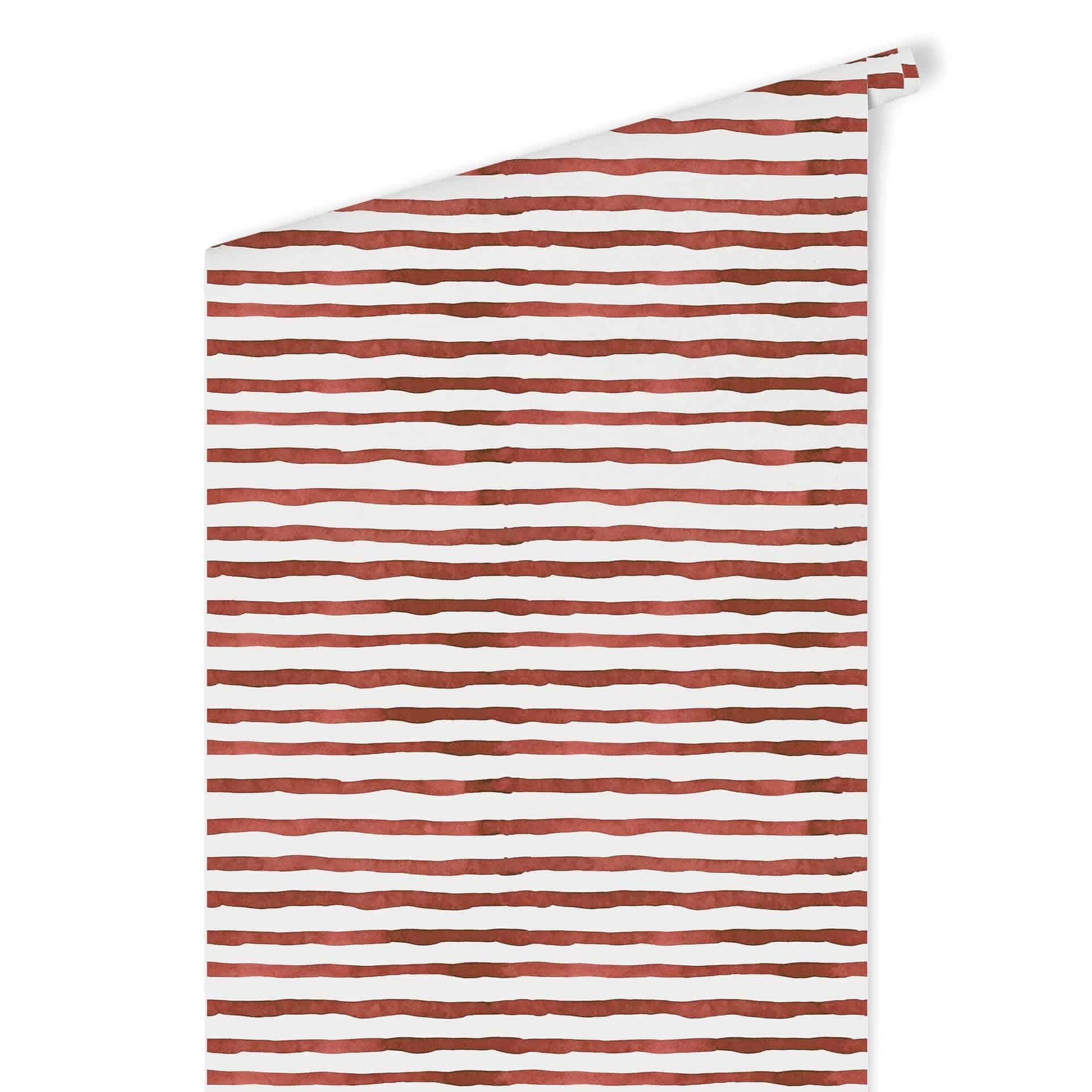 Patroonbehang – Aquarel Strepen 01 – rood