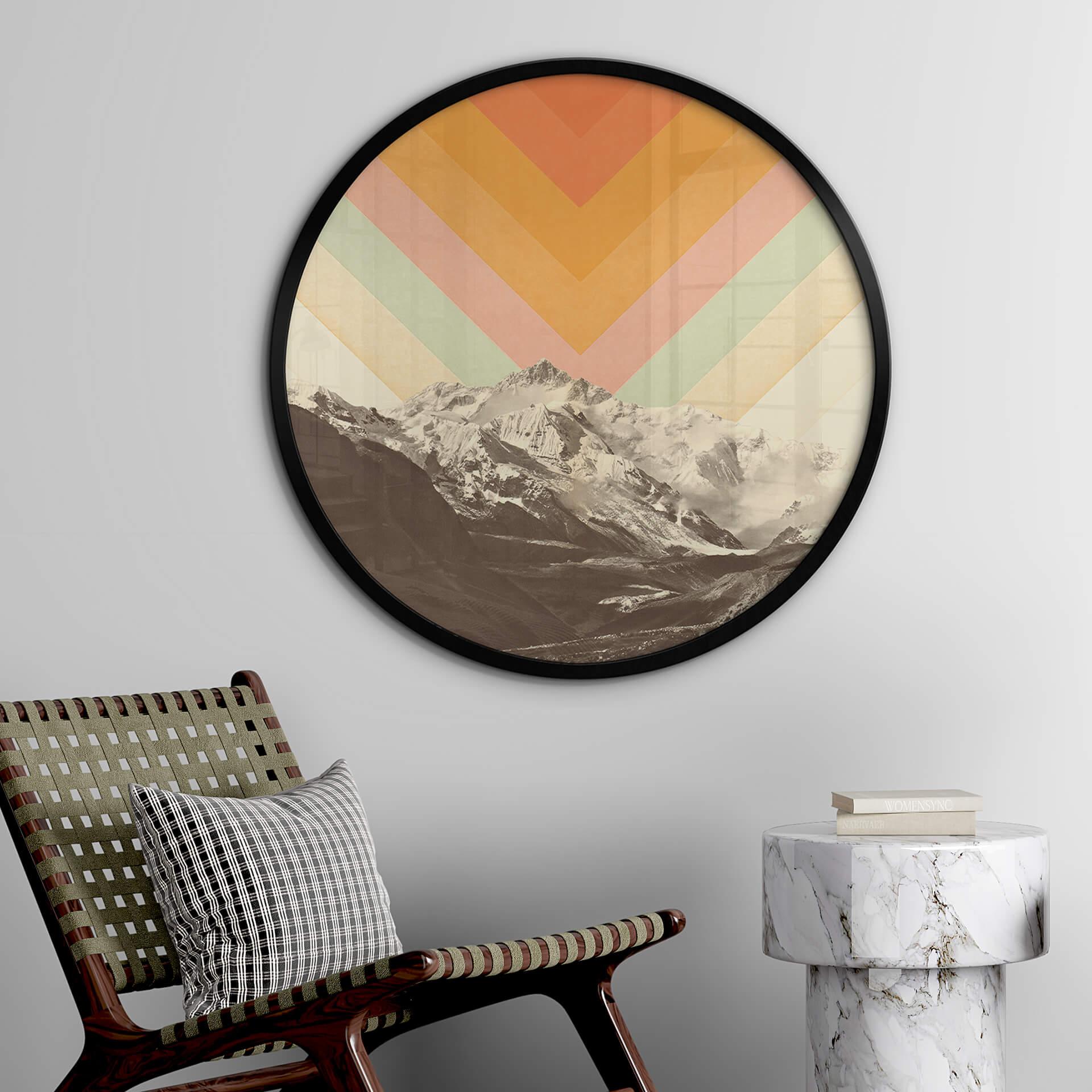 Plakat Bodart - Retro Mountain Landscape