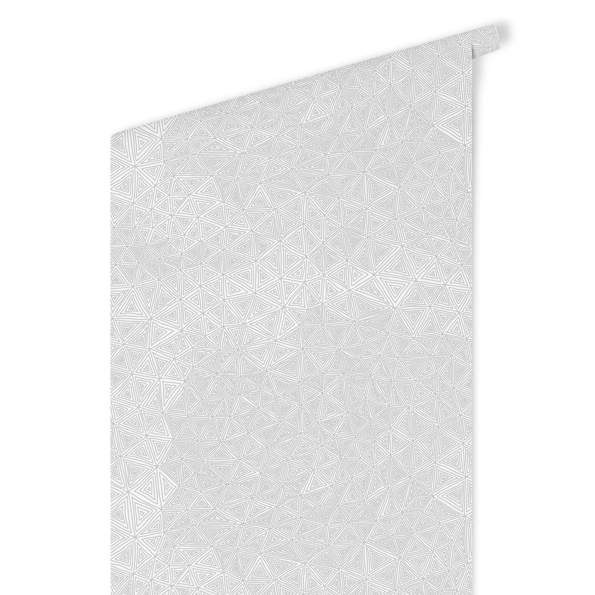 Patroonbehang – Abstracte Driehoeken – zwartwit