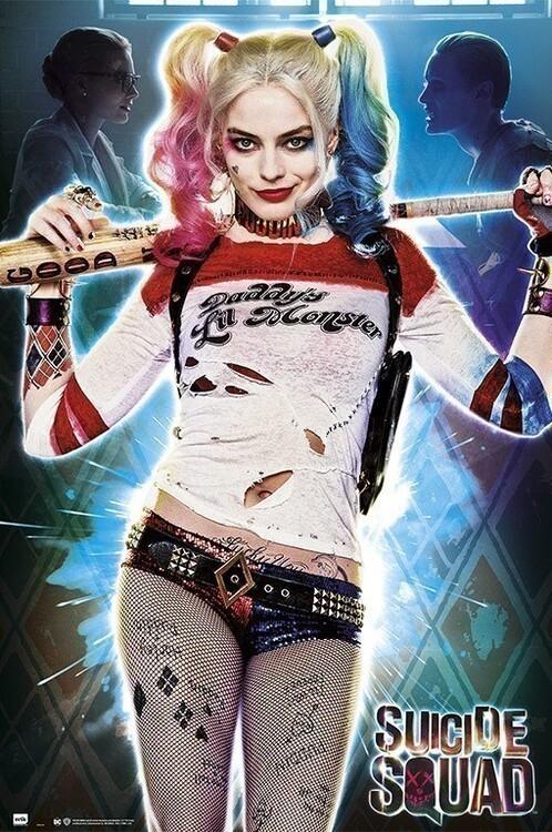 Poster, film poster Suicide Squad - Harley Quinn - Daddy's Lil Monster 61x91,5 cm