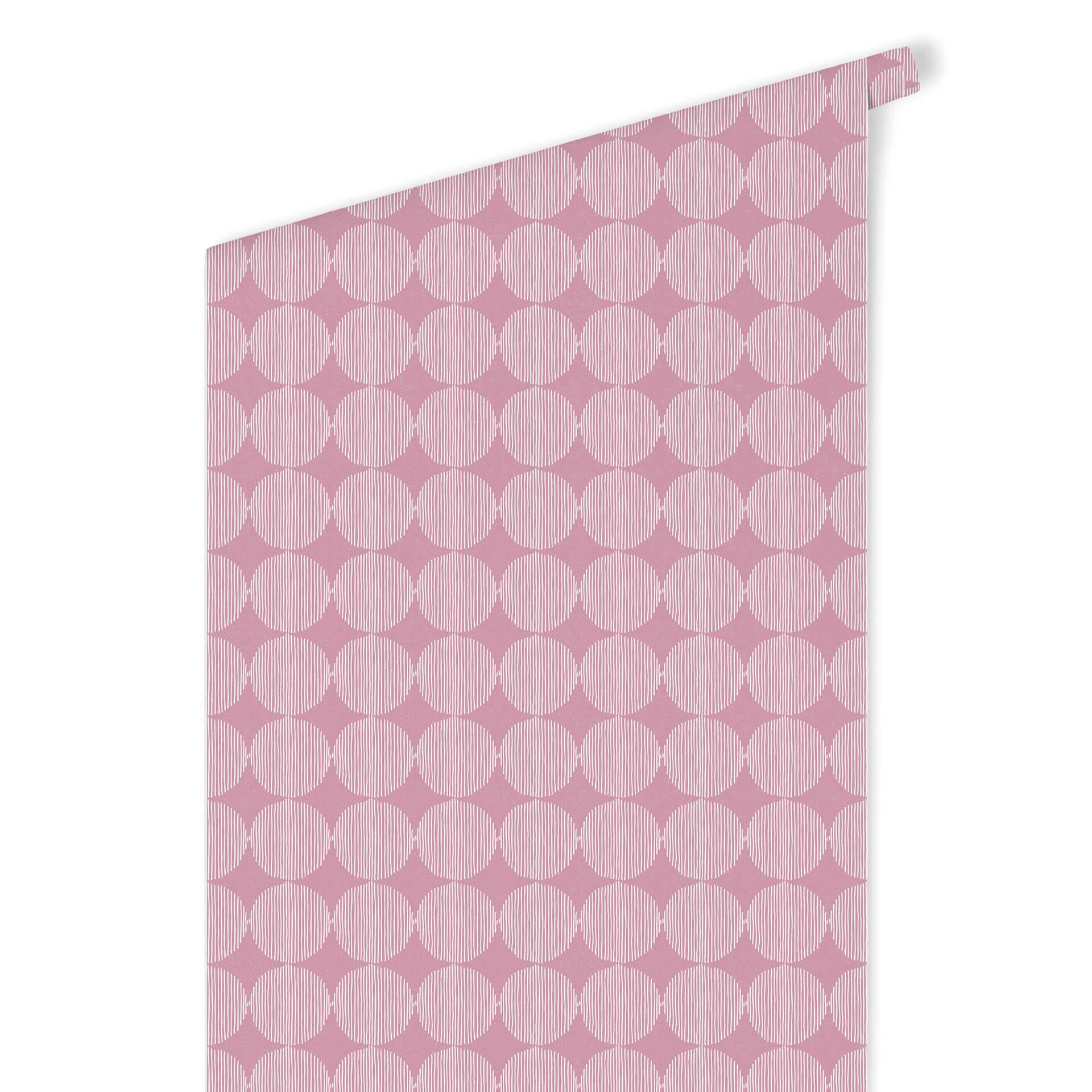Patroonbehang – Abstracte Cirkels 02 – roze