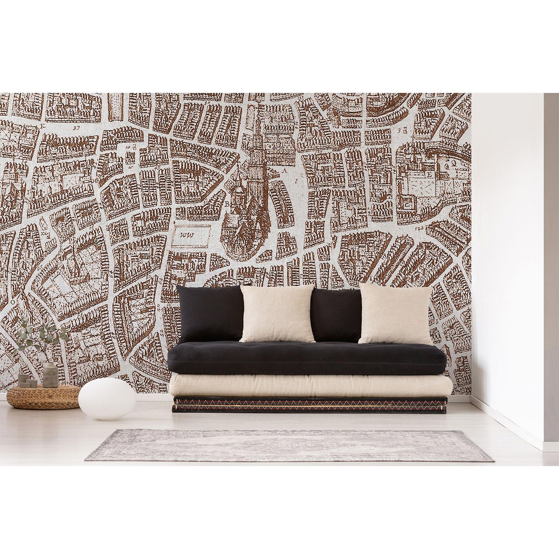 Architects Paper Papier peint photo Atelier 47 Ancient City blanc,cuivre