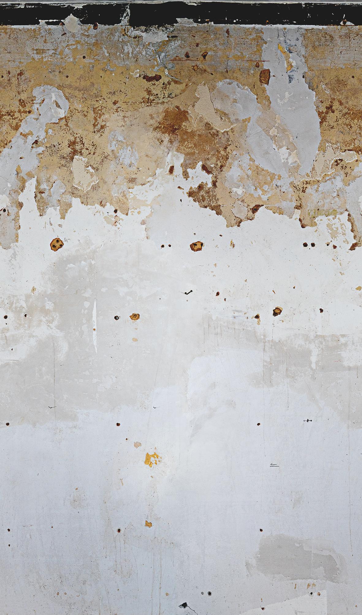 Roestig metaal effect behang Fotobehang Grijs, Steen 2,70 x 1,59 m