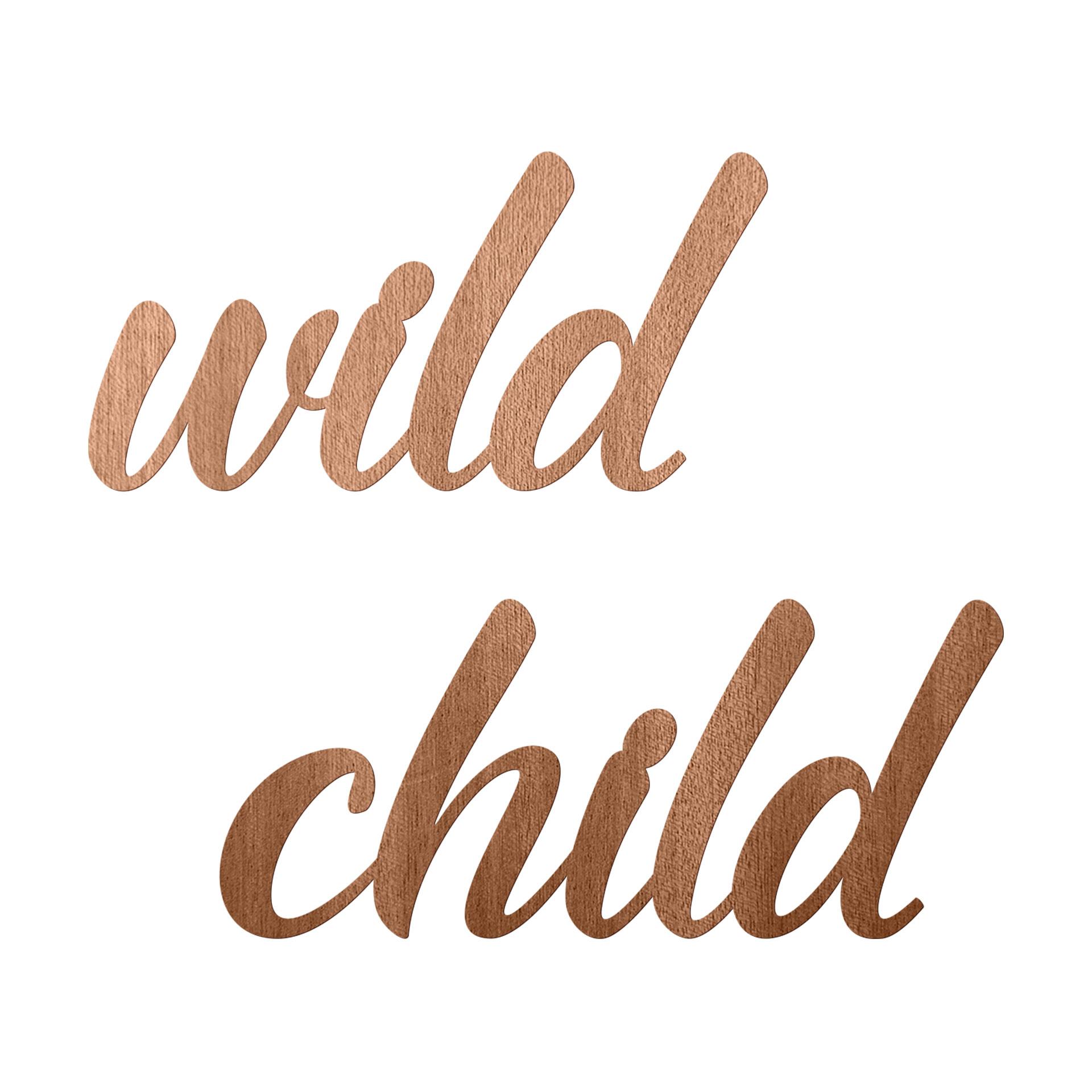 Decoro in legno Wild Child