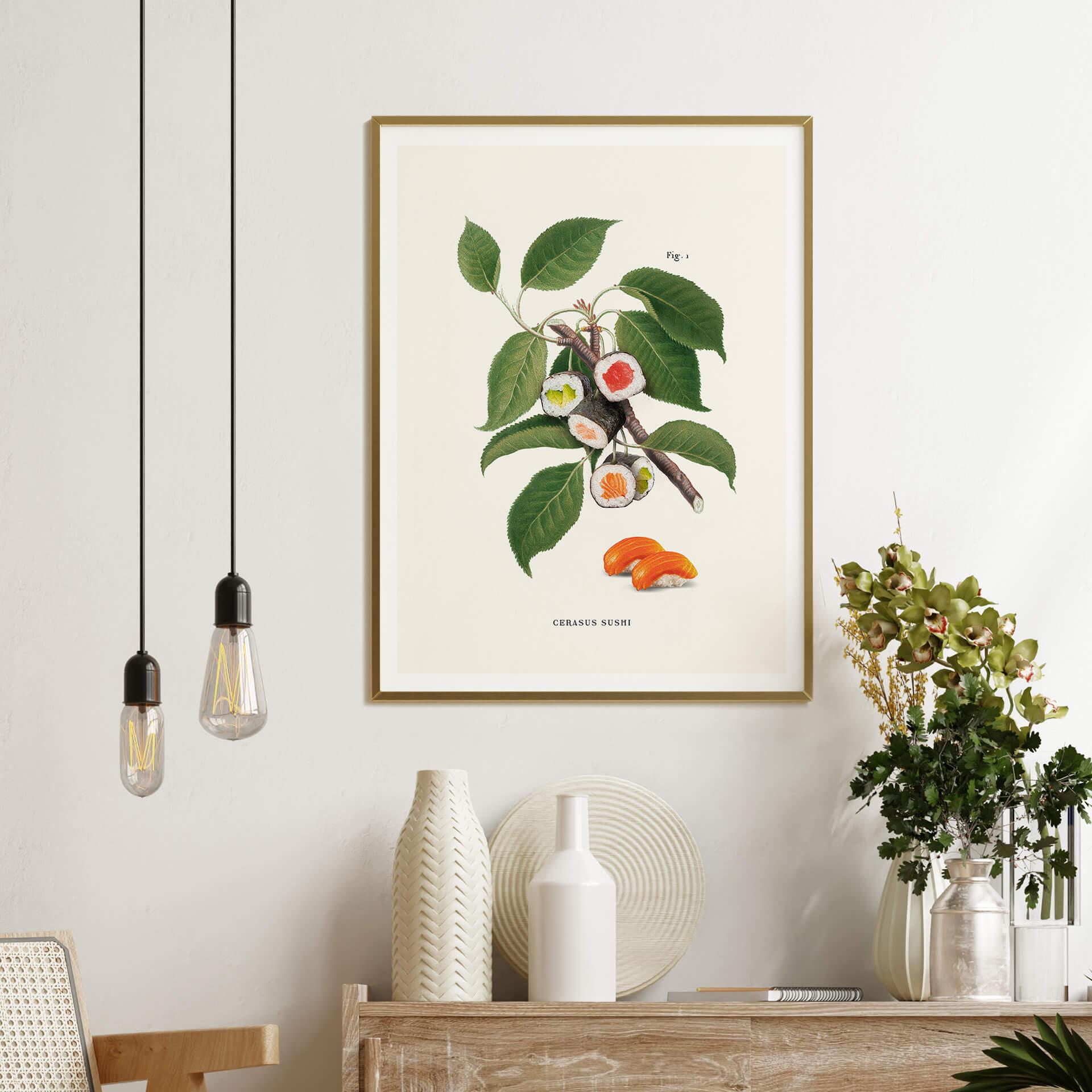 Póster Suelto - Planta de sushi