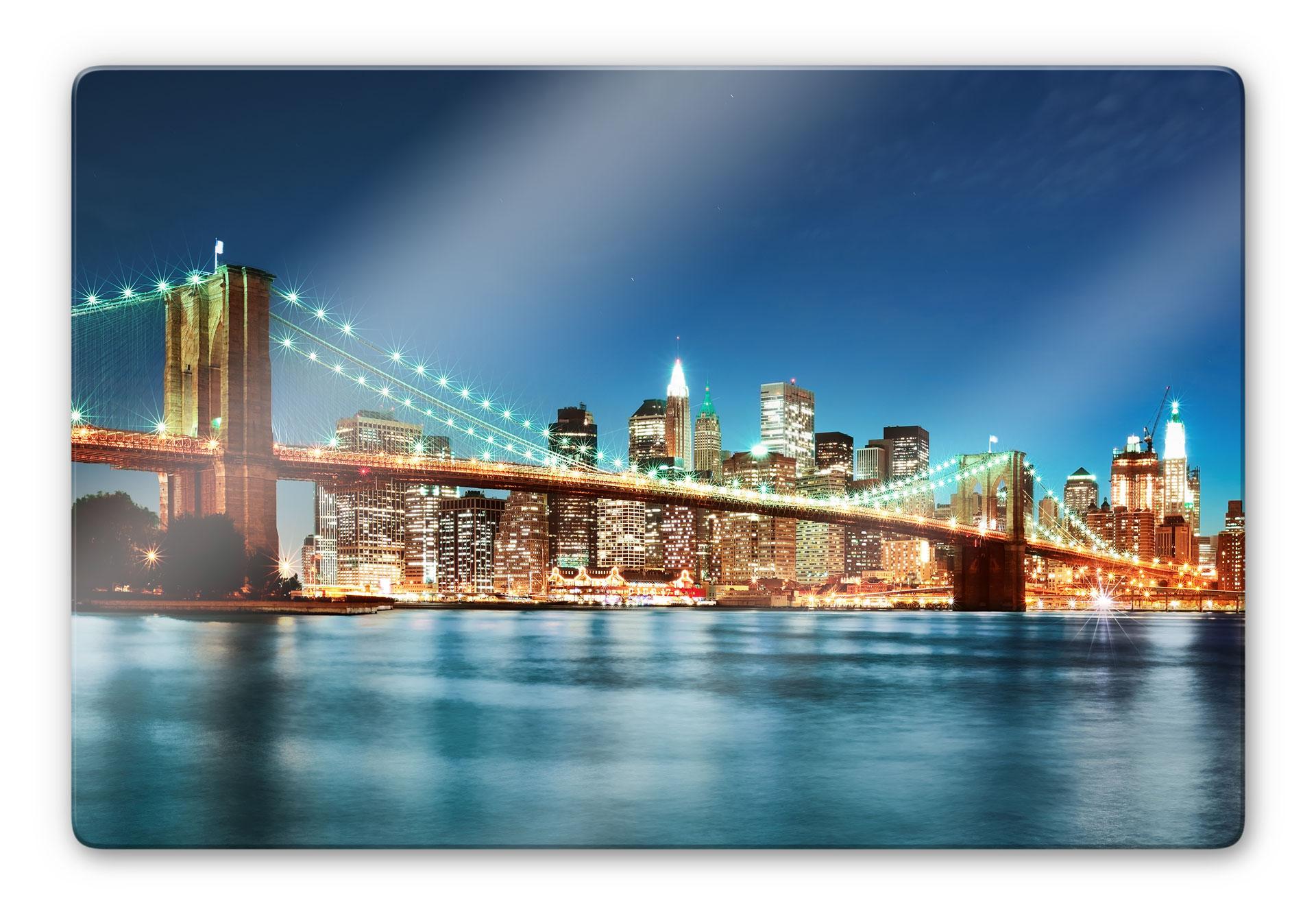 Glasbild - Lights in New York City 02