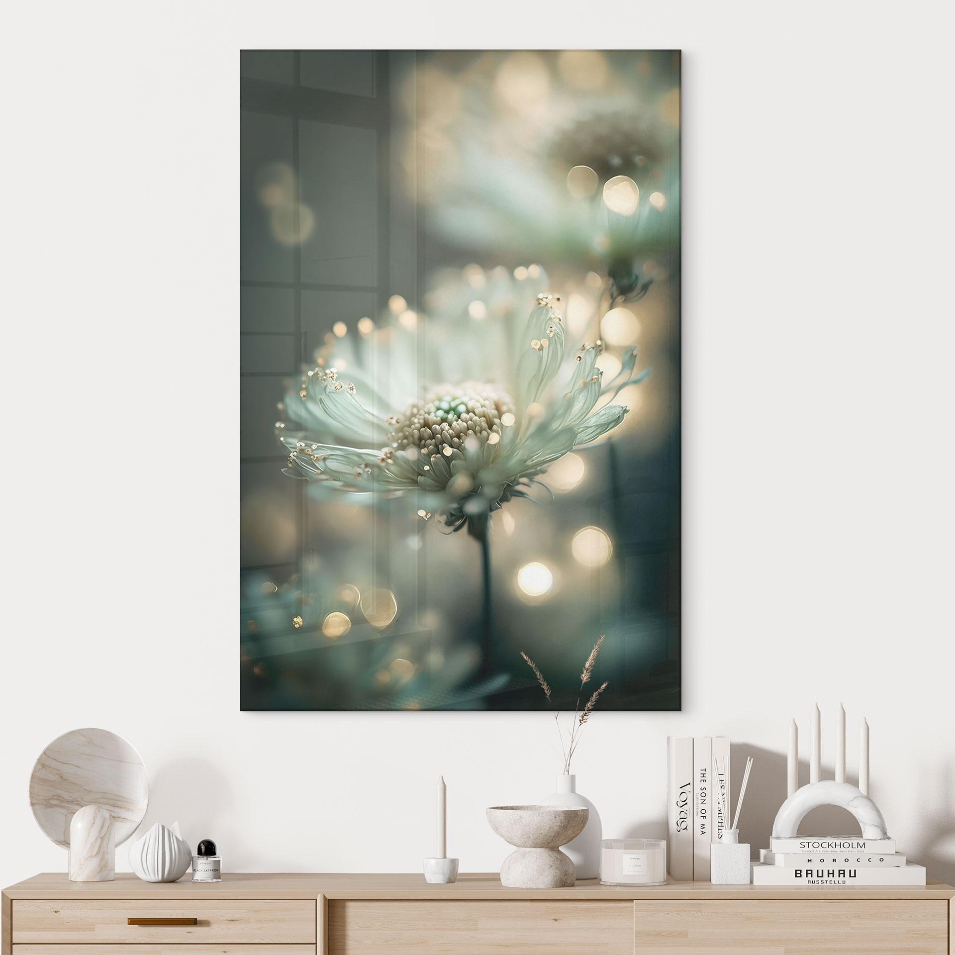 Akrylbillede Delikat glitrende blomster - Treechild