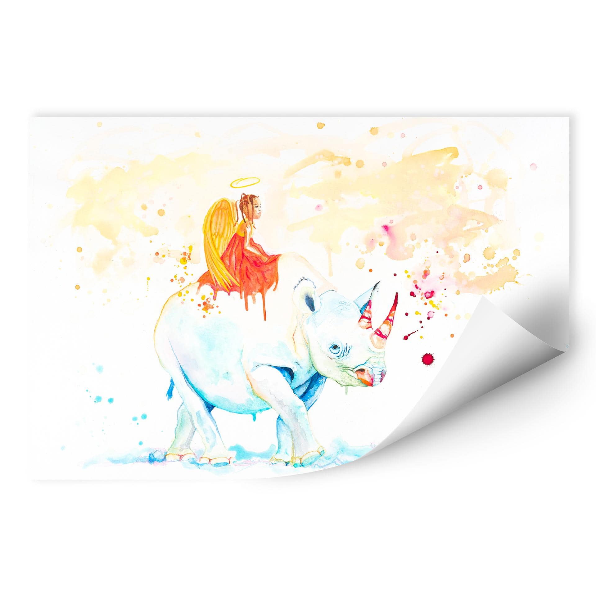 Wallprint Buttafly - Black Rhino