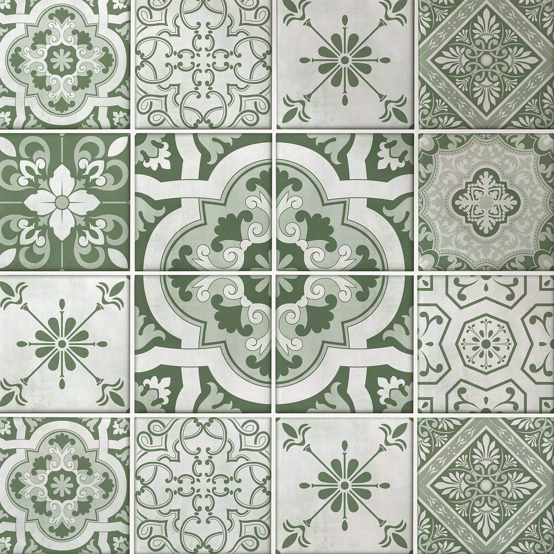 Juego de 12 Azulejos Adhesivos para Adornos