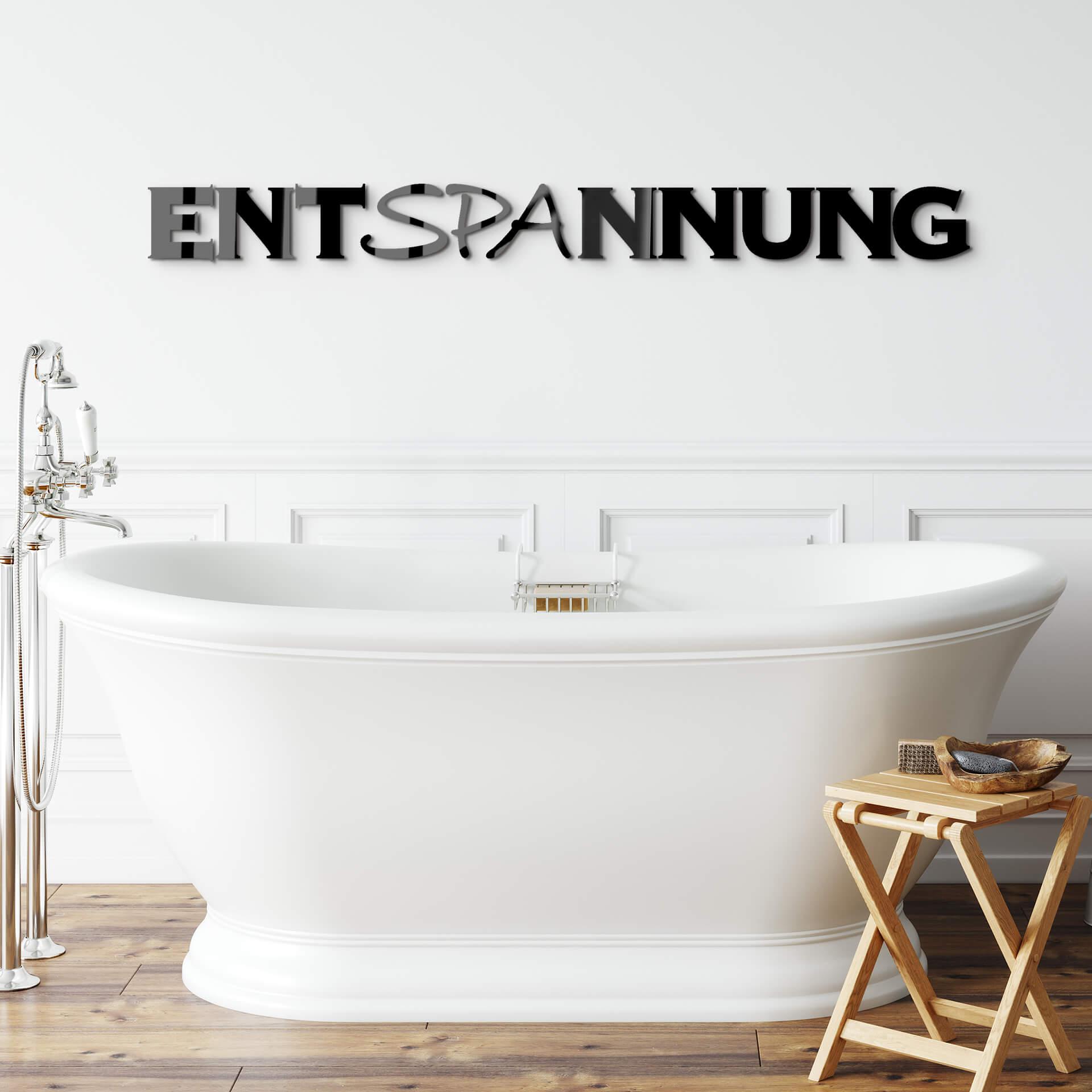 Acrylbuchstaben  Entspannung