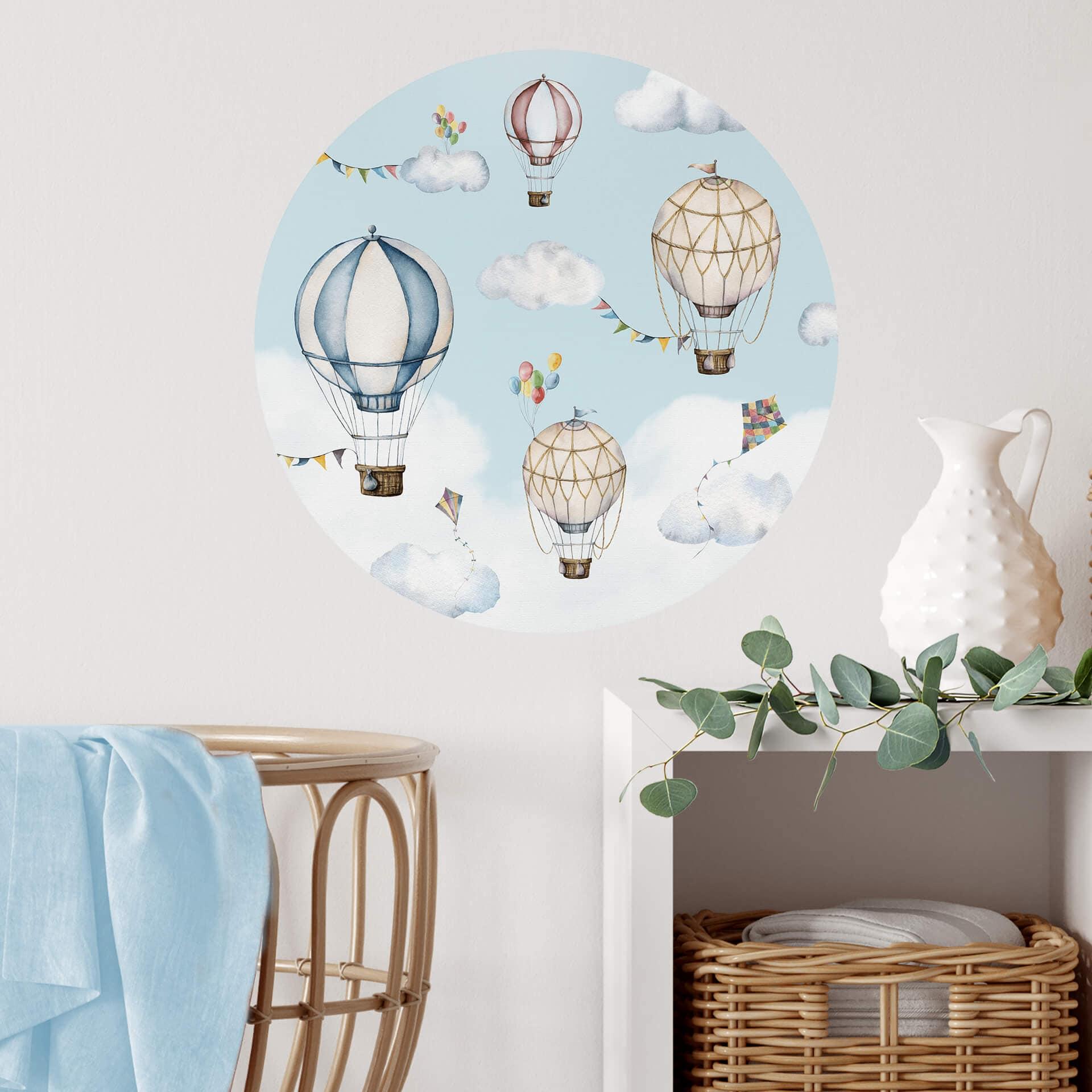 Wandtattoo Oliver Robins - Ballon Bonanza - Rund