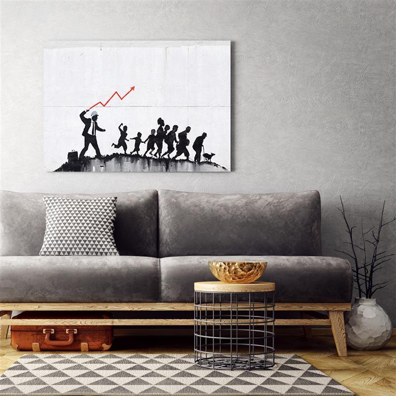 Canvasbillede, Banksy økonomisk politik
