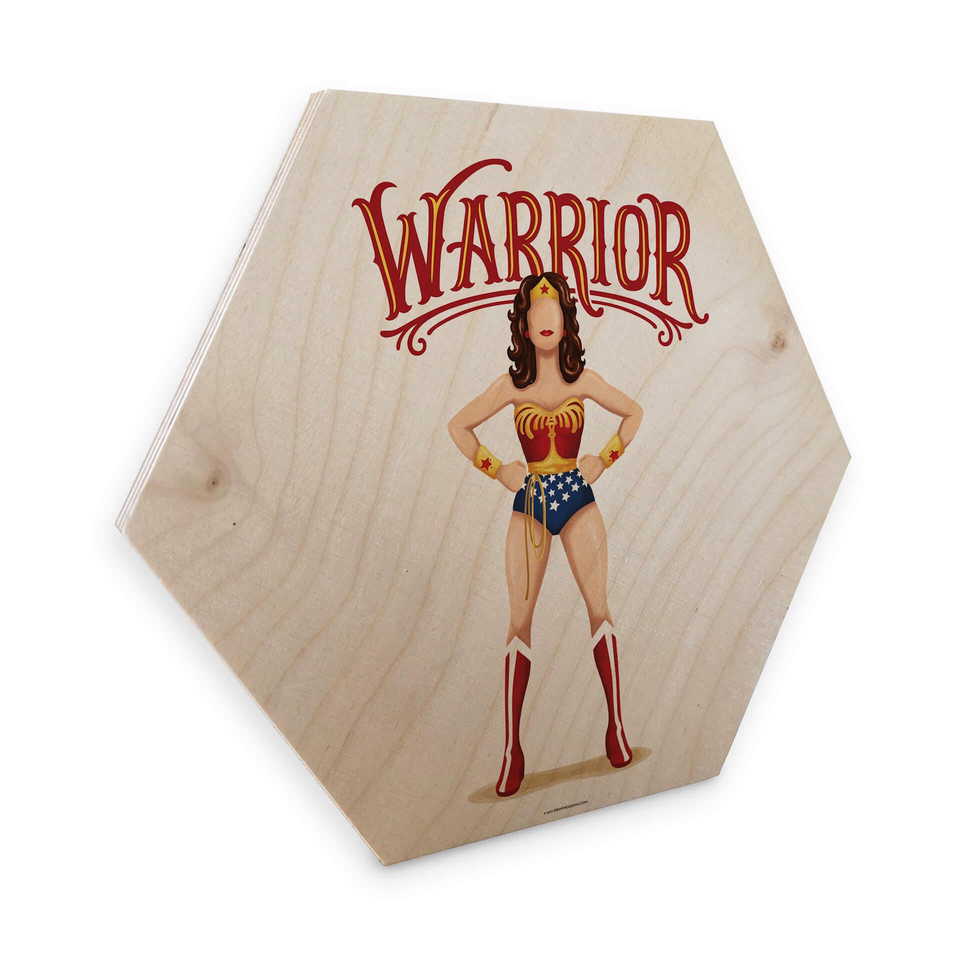 Hexagone - Placage bois de bouleau Tohmé - Wonderwoman