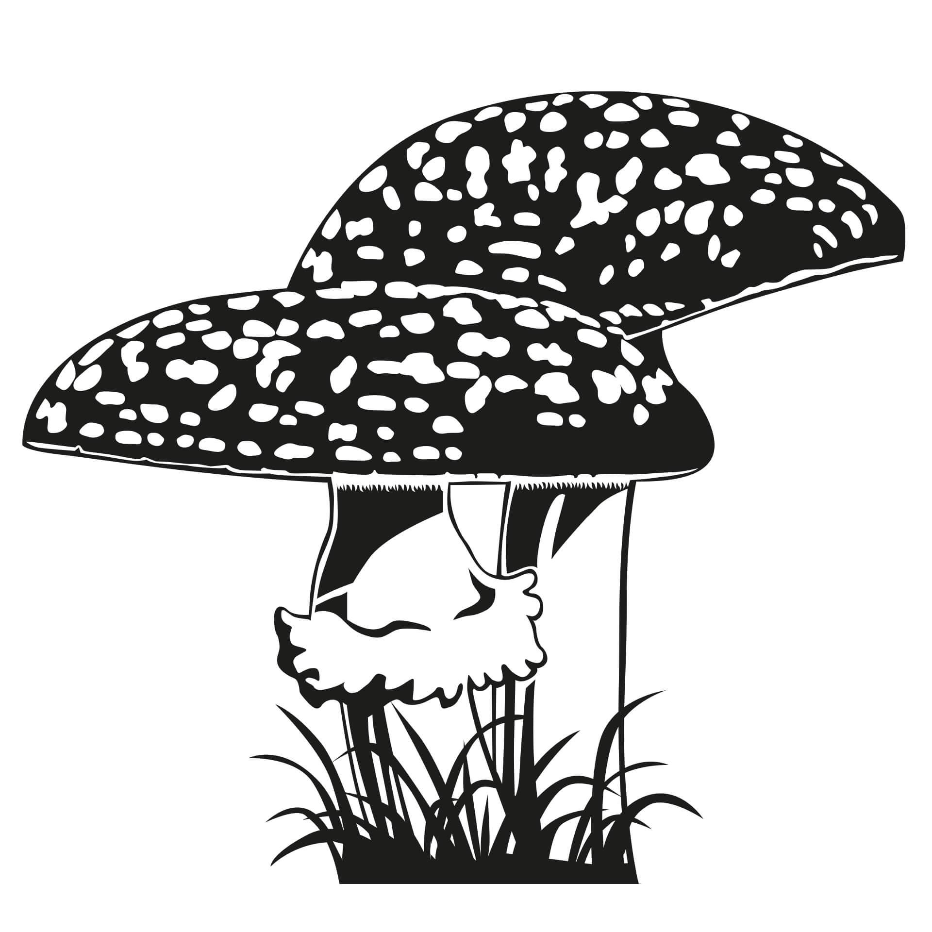 Muursticker Paddestoelen 3