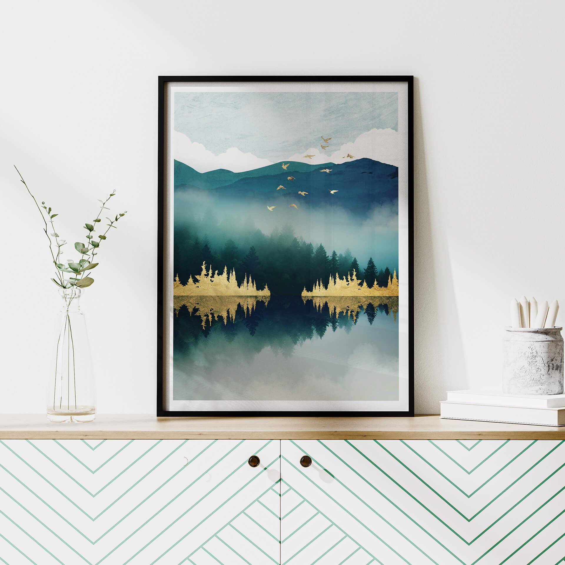 Plakat SpaceFrog Designs - Poranny spokój