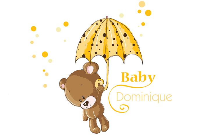 Muursticker + Baby Naam Geel