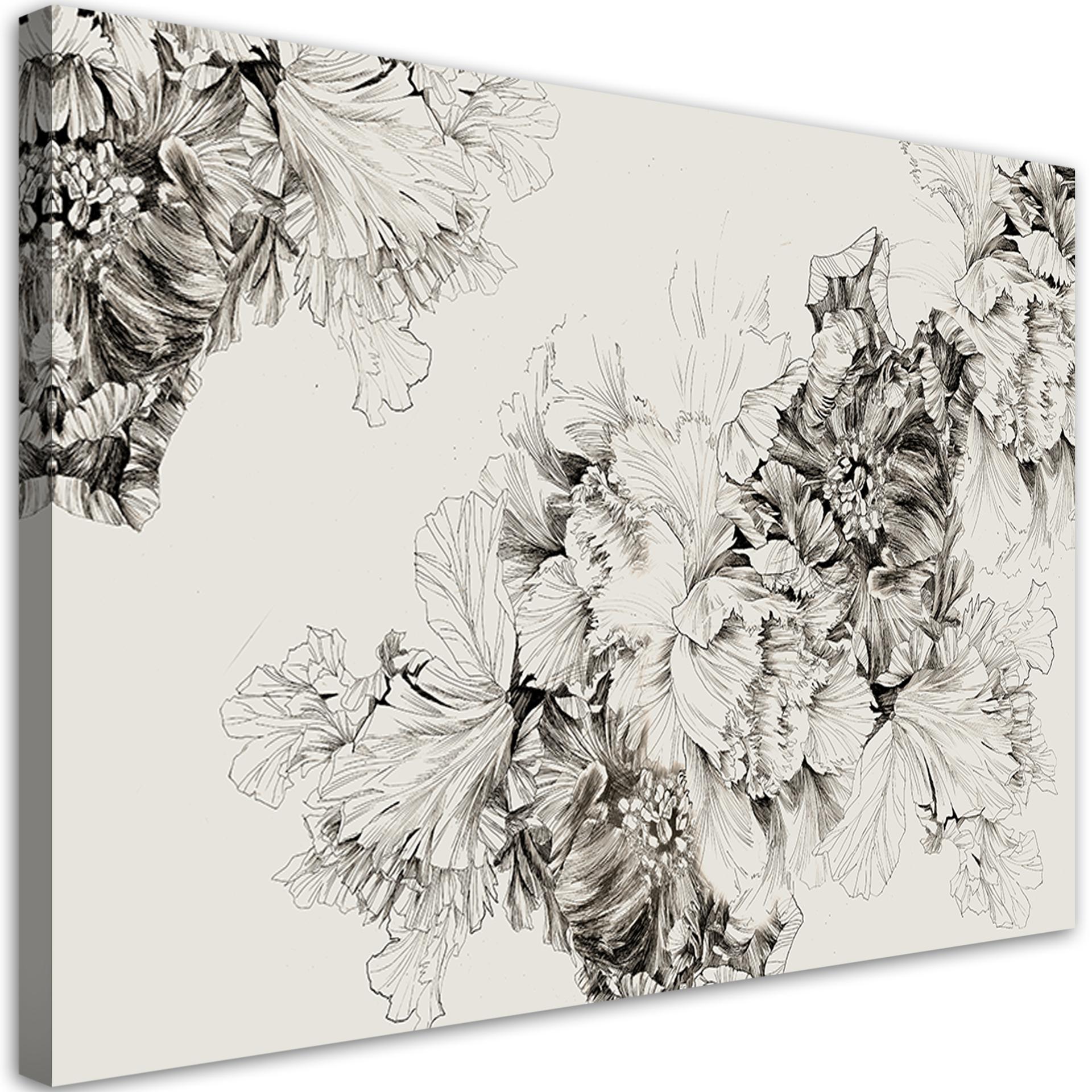Canvasbillede, Vintage blomstermotiv