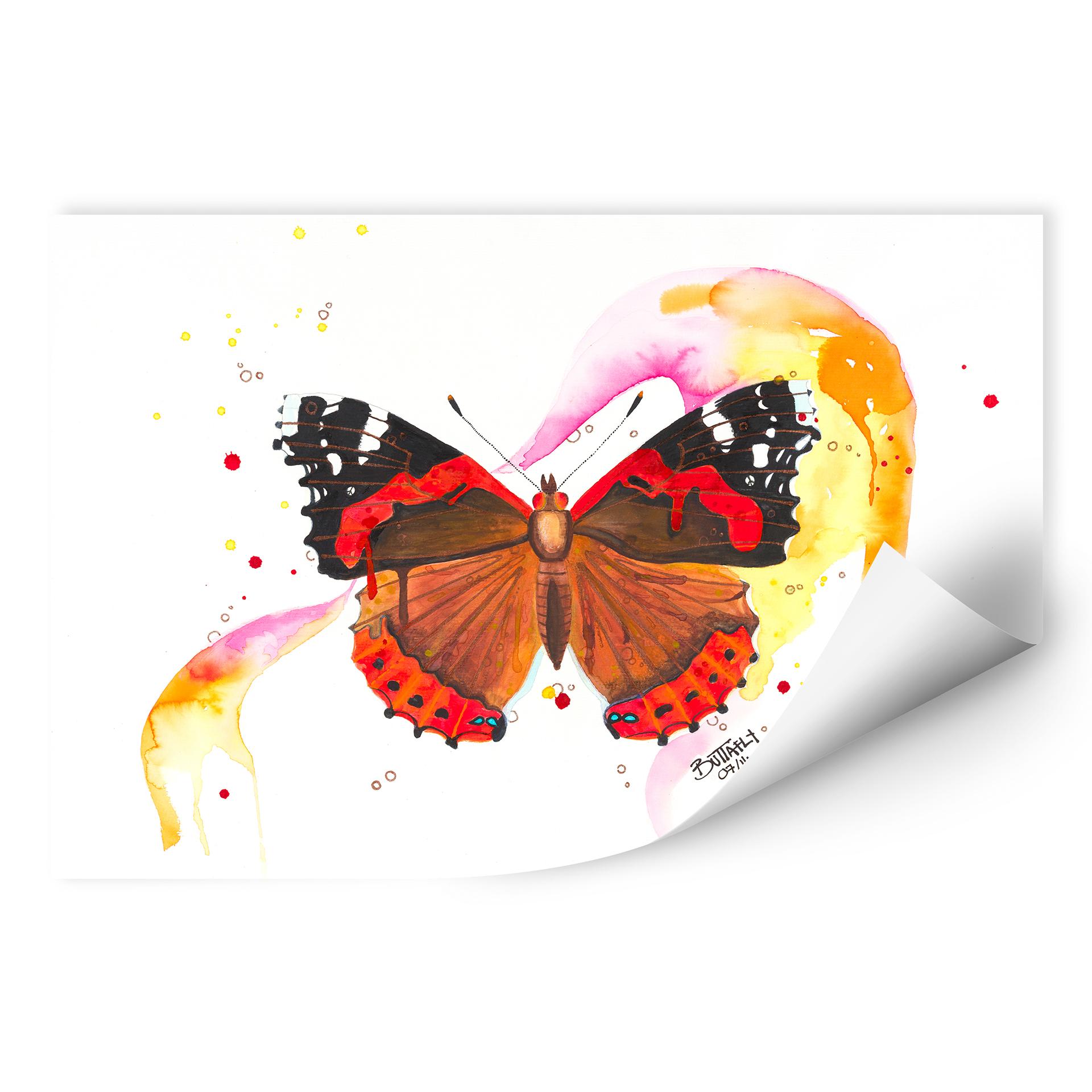 Wallprint Buttafly - Vanessa Athalanta