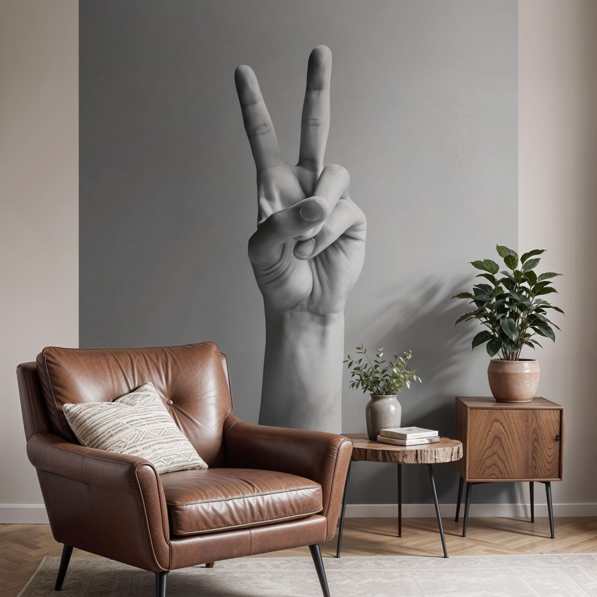 Fotomural Victory Hand - Signo de paz y victoria - Bühler