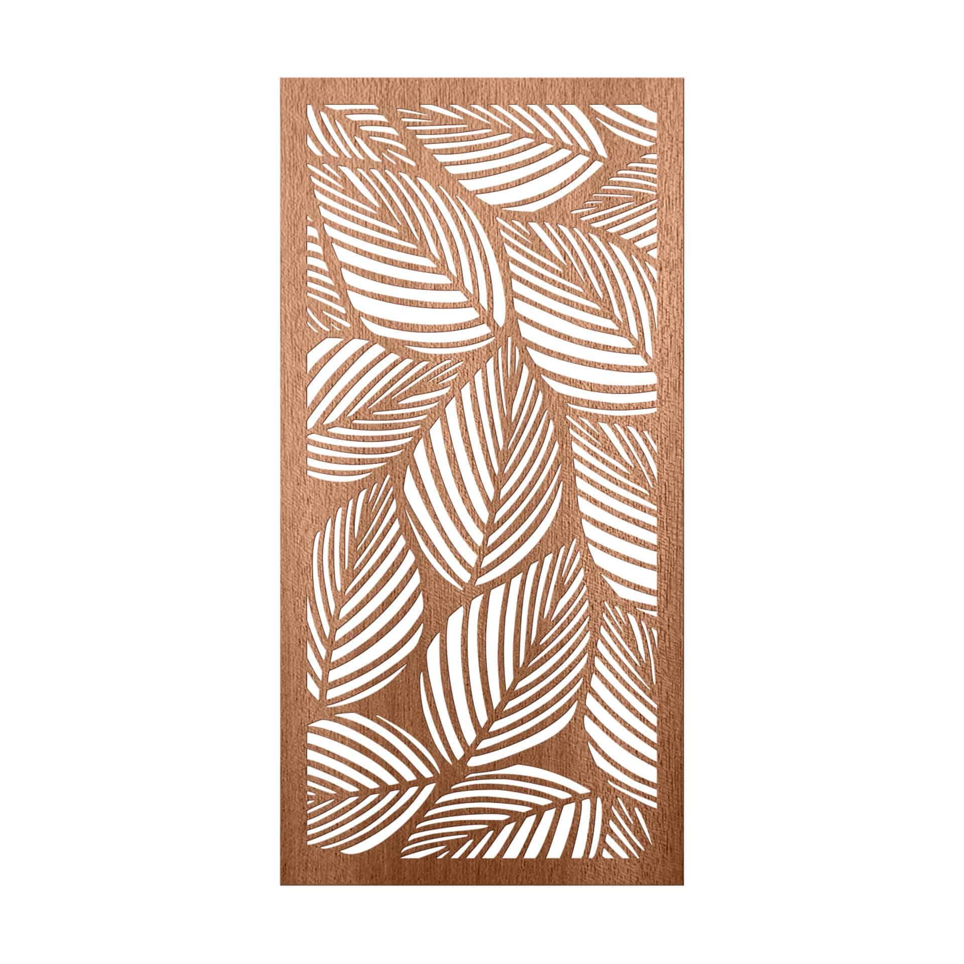 Houten Wanddecoratie Mahoniefineer Bladeren