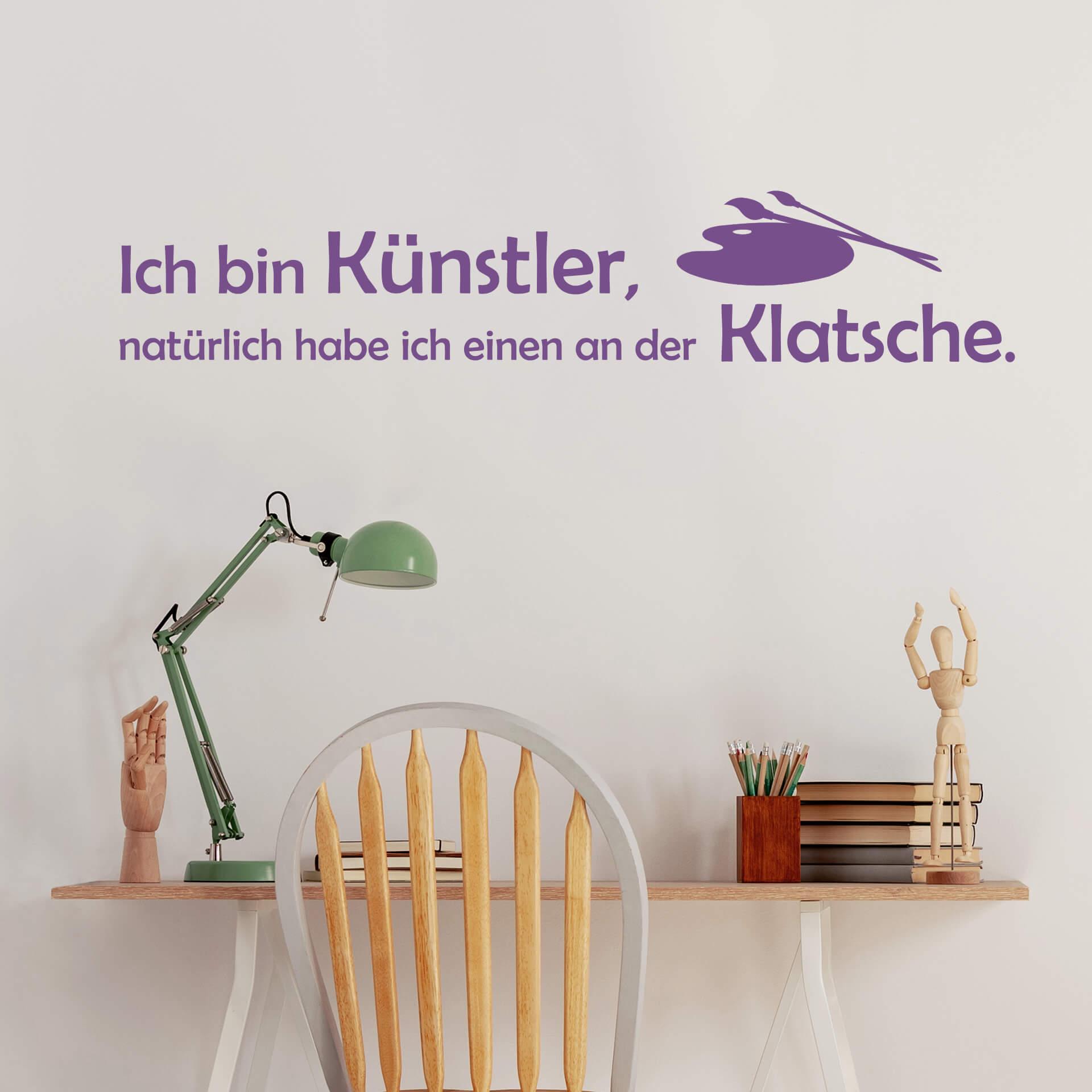 Wandtattoo Ich bin Künstler...