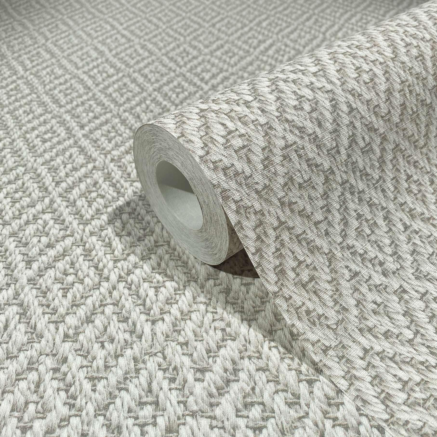 grafisch behang, vliesbehang Flora beige