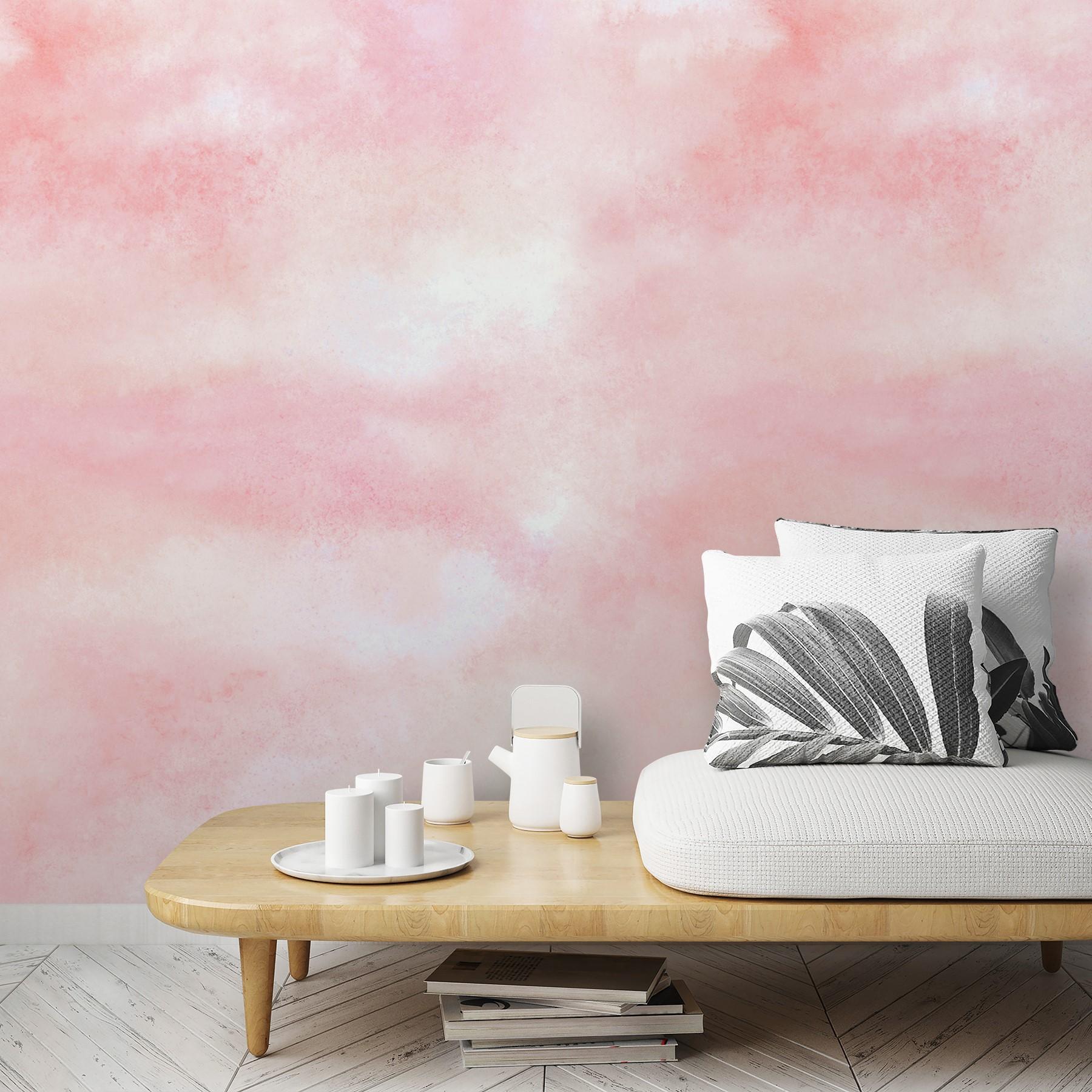 Himmel med skyer Fototapet, Pink Uni 3,40 x 2,12 m