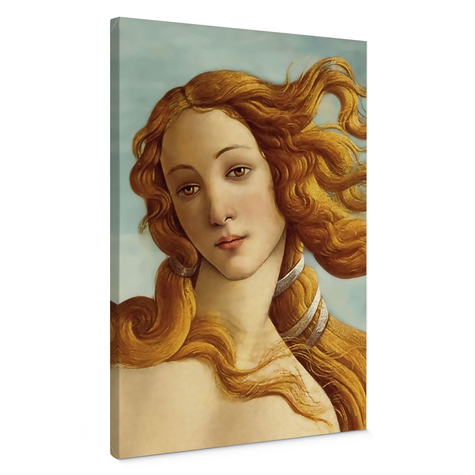 Lærredsprint - Portræt af Venus - Inspireret af Botticelli