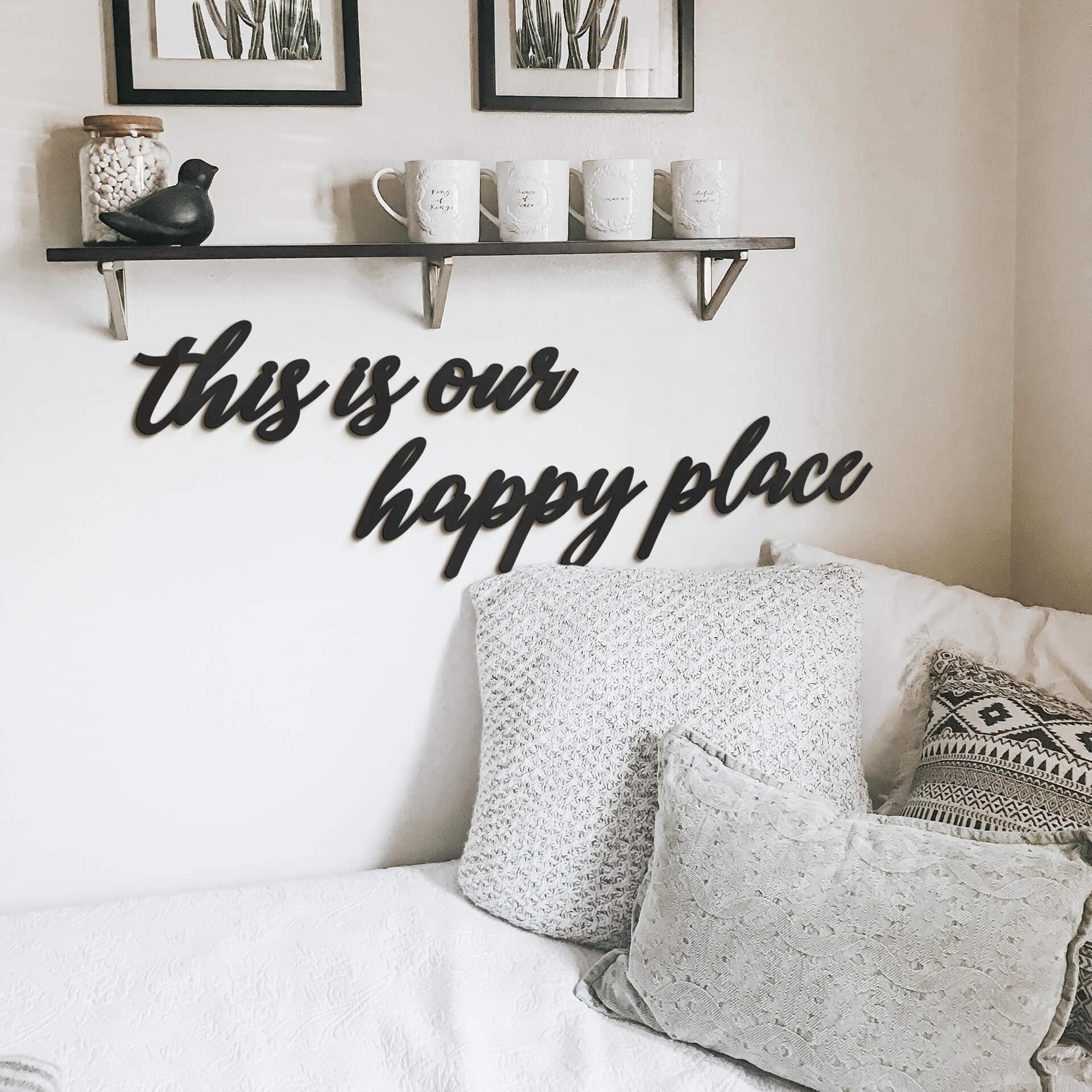 MDF - Decoración en madera Este es nuestro lugar feliz