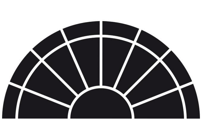 Adorno semicircular para ventana 2