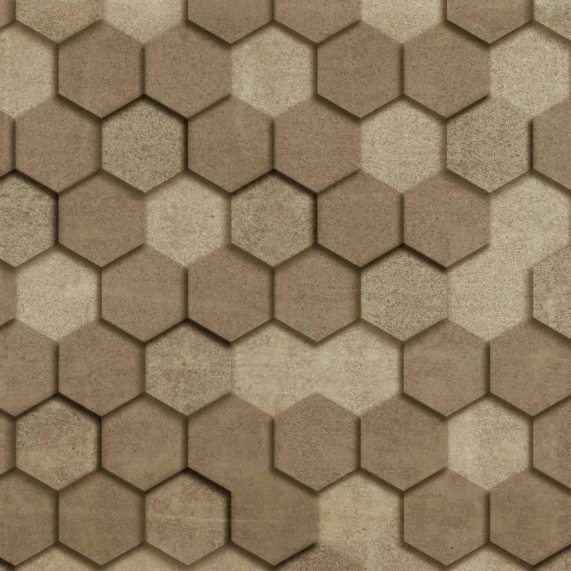 Geometrisk GraphicBlocks2 beige brun - non-woven tapet Designwalls 2 - 2,55 x 3,5 m