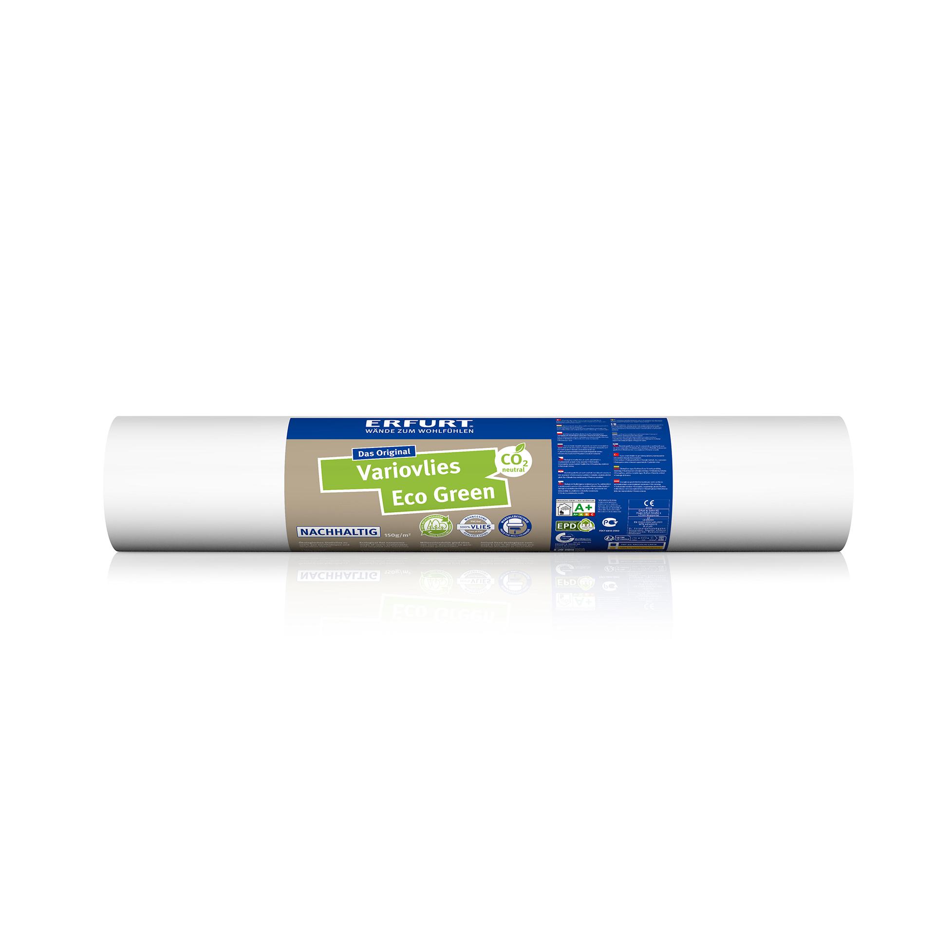 Erfurt Økologisk glat fleece-tapet Eco Green 20x0,53m