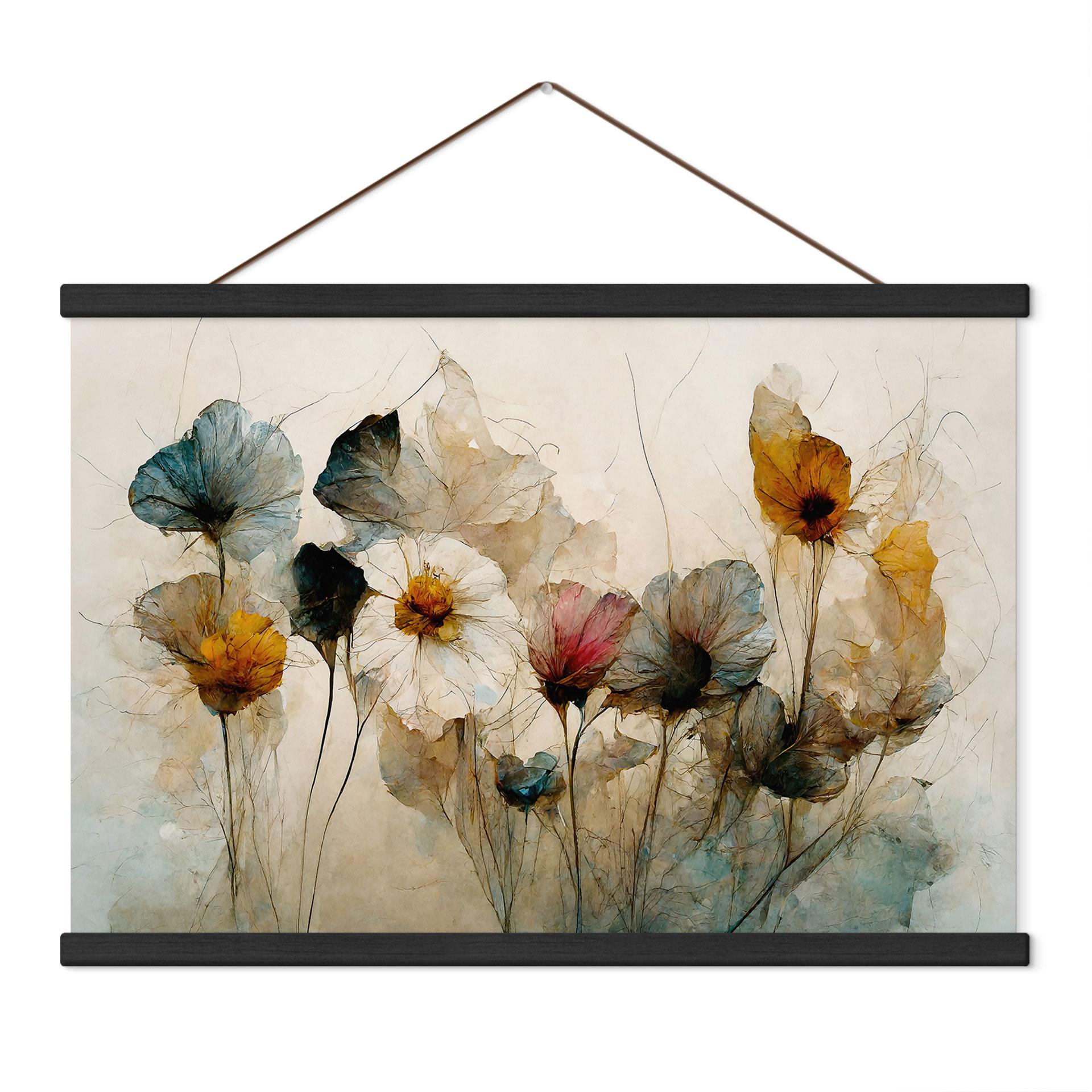 Stoffbild Bouquet aus Trockenblumen - Treechild