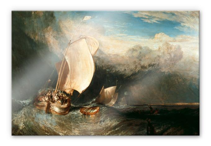 Akrylbillede Turner - Fiskebåde