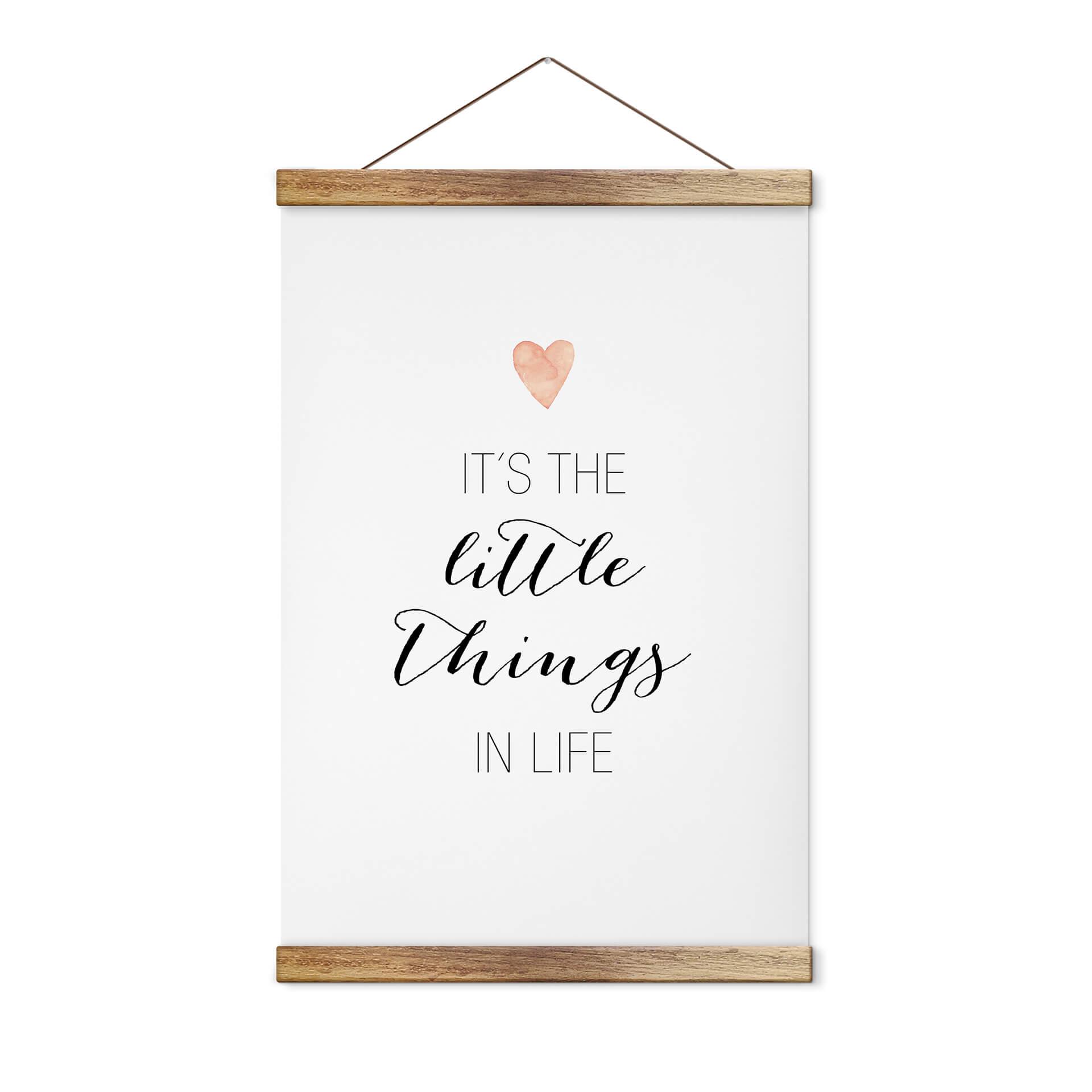 Confetti & Cream Tekstil plakat - Det er de små ting
