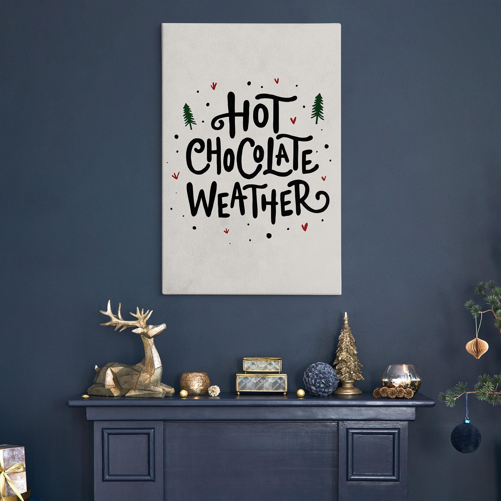 Canvasbillede Hot Chocolate Christmas Print - Soley