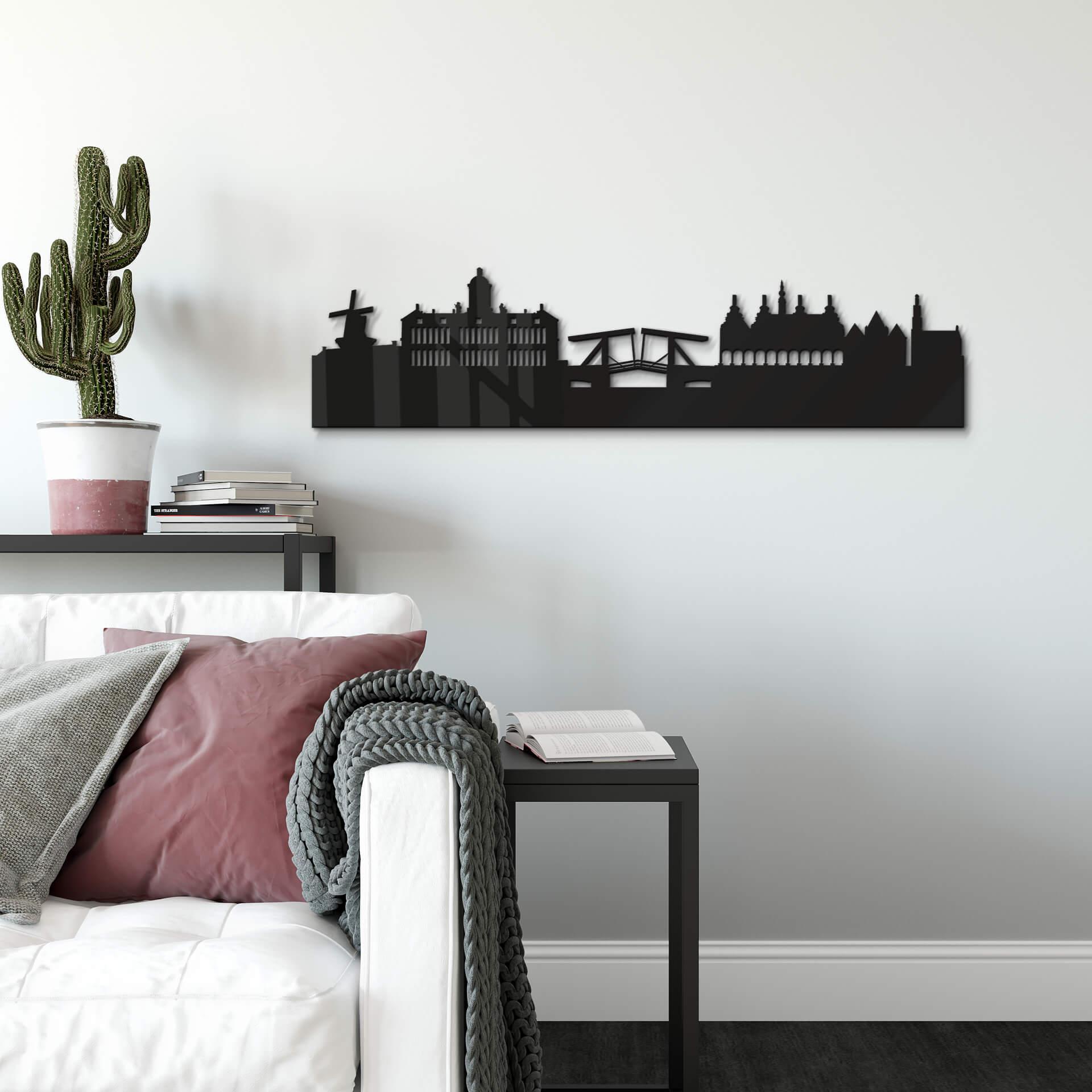 Decoración acrílica skyline Amsterdam