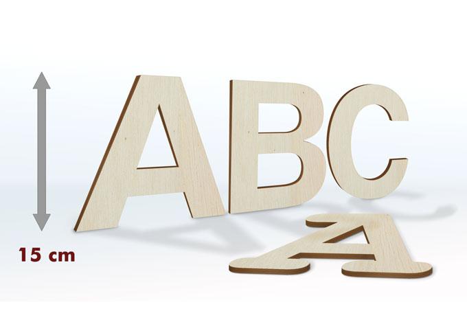 15 cm - bogstaver i træ