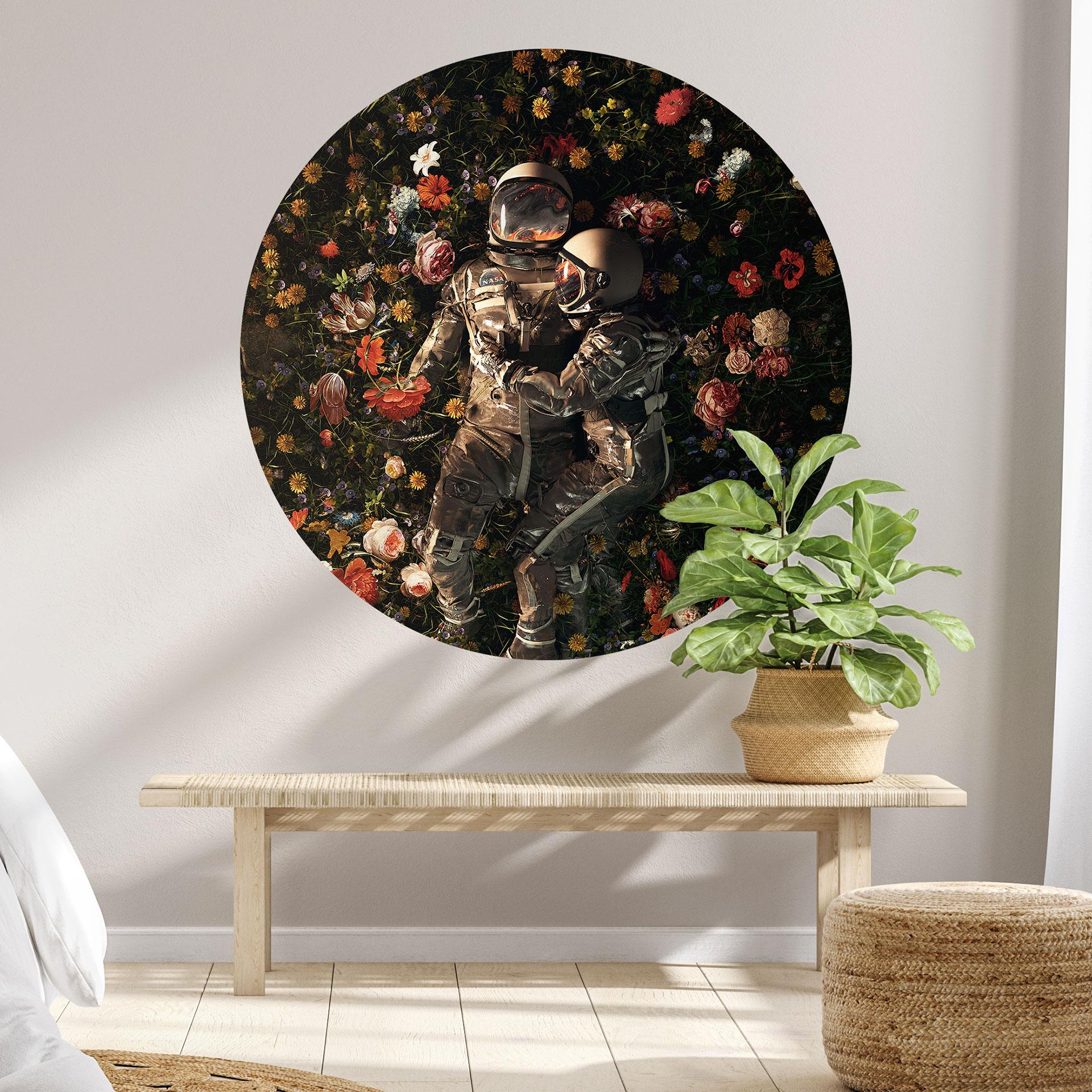 Wall Sticker Astronauter på en blomstereng - Nicebleed
