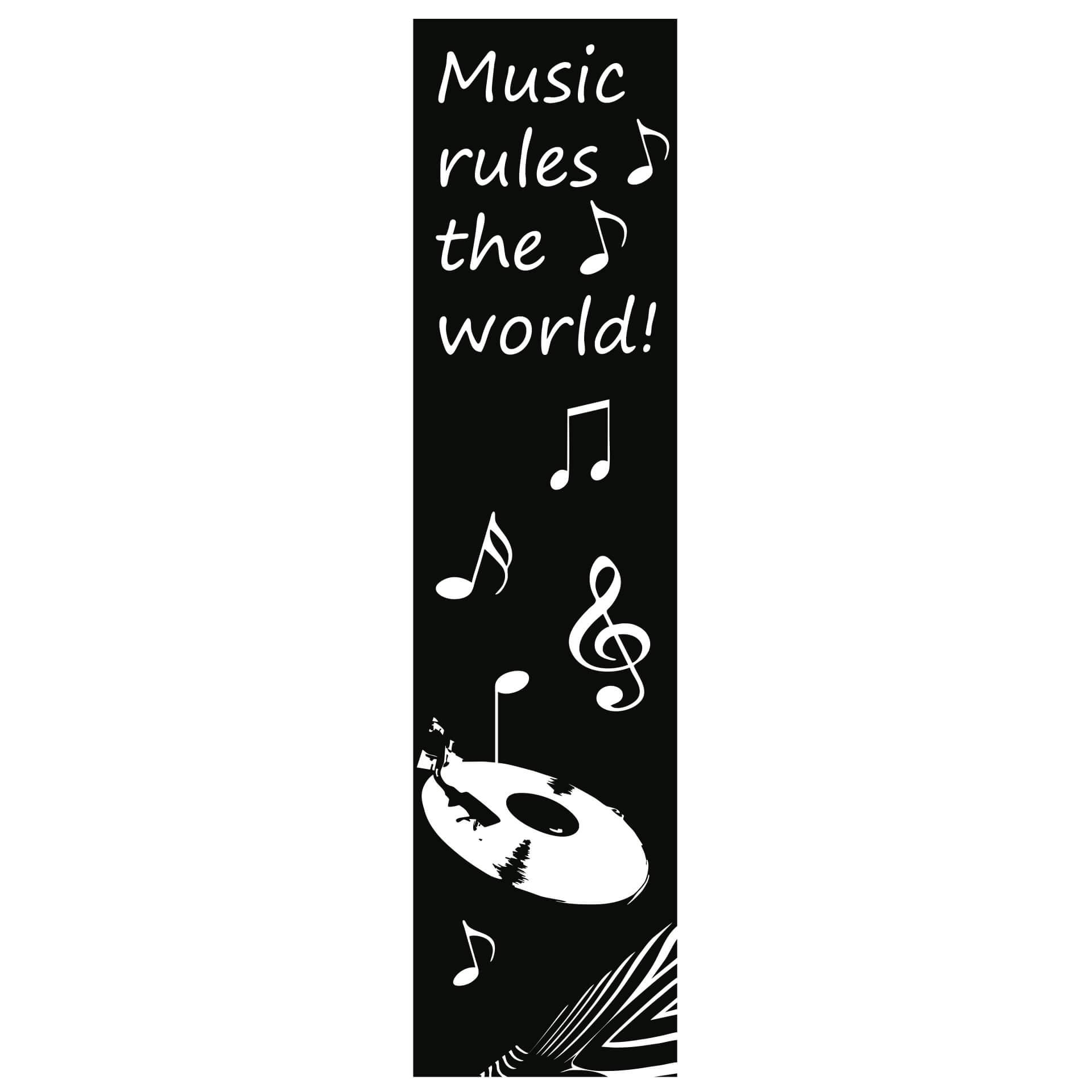Wandtattoo Banner Music