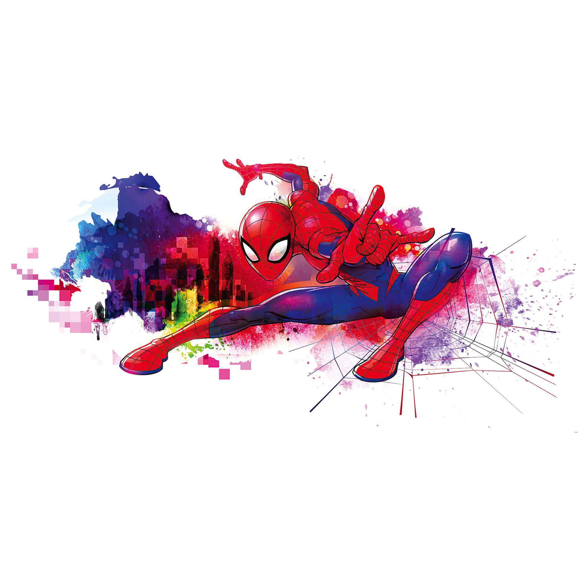 Vliesbehang - Spider-Man Graffiti Art - 300 x 150 cm