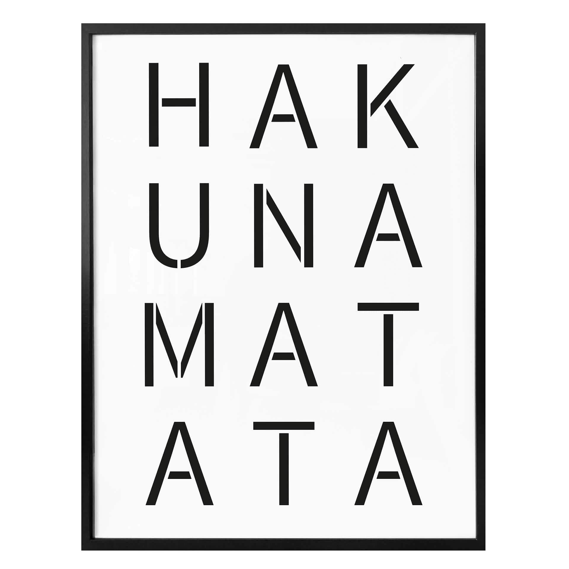 Plakat - Hakuna Matata tavle