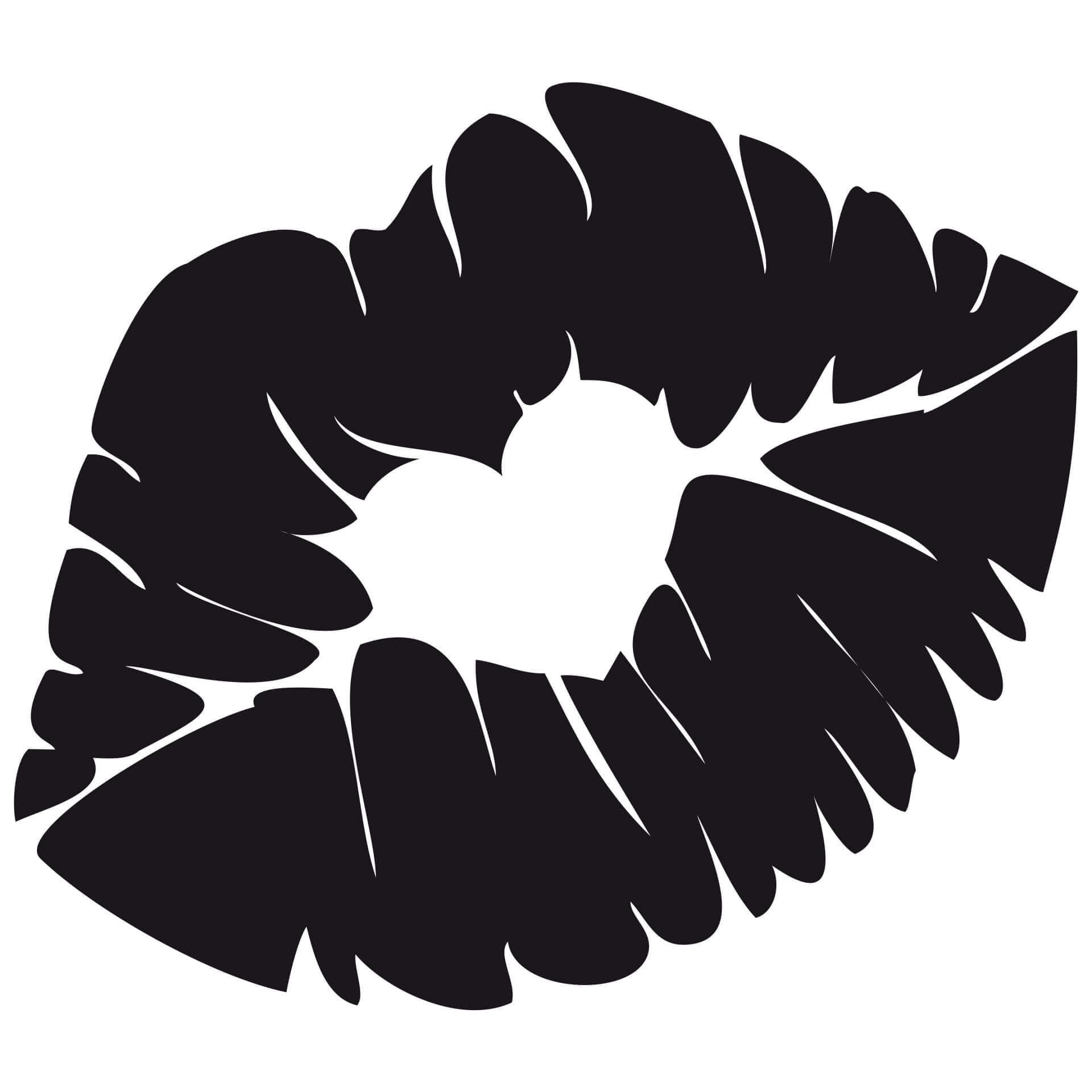 Wandtattoo Emoji Kiss