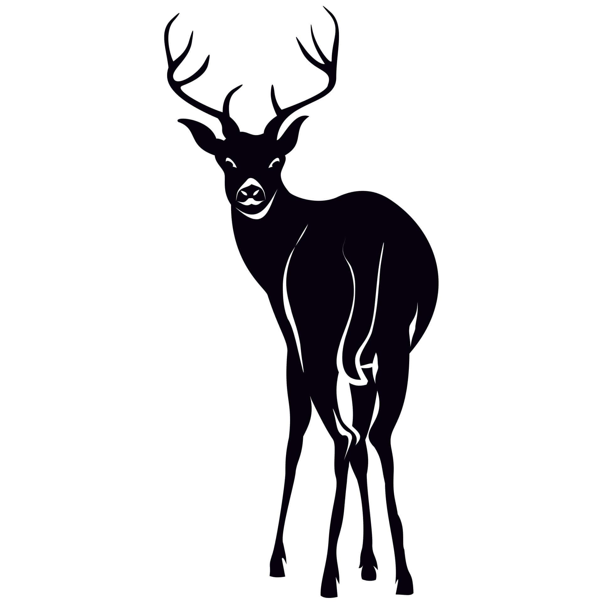 Muursticker Hert 04
