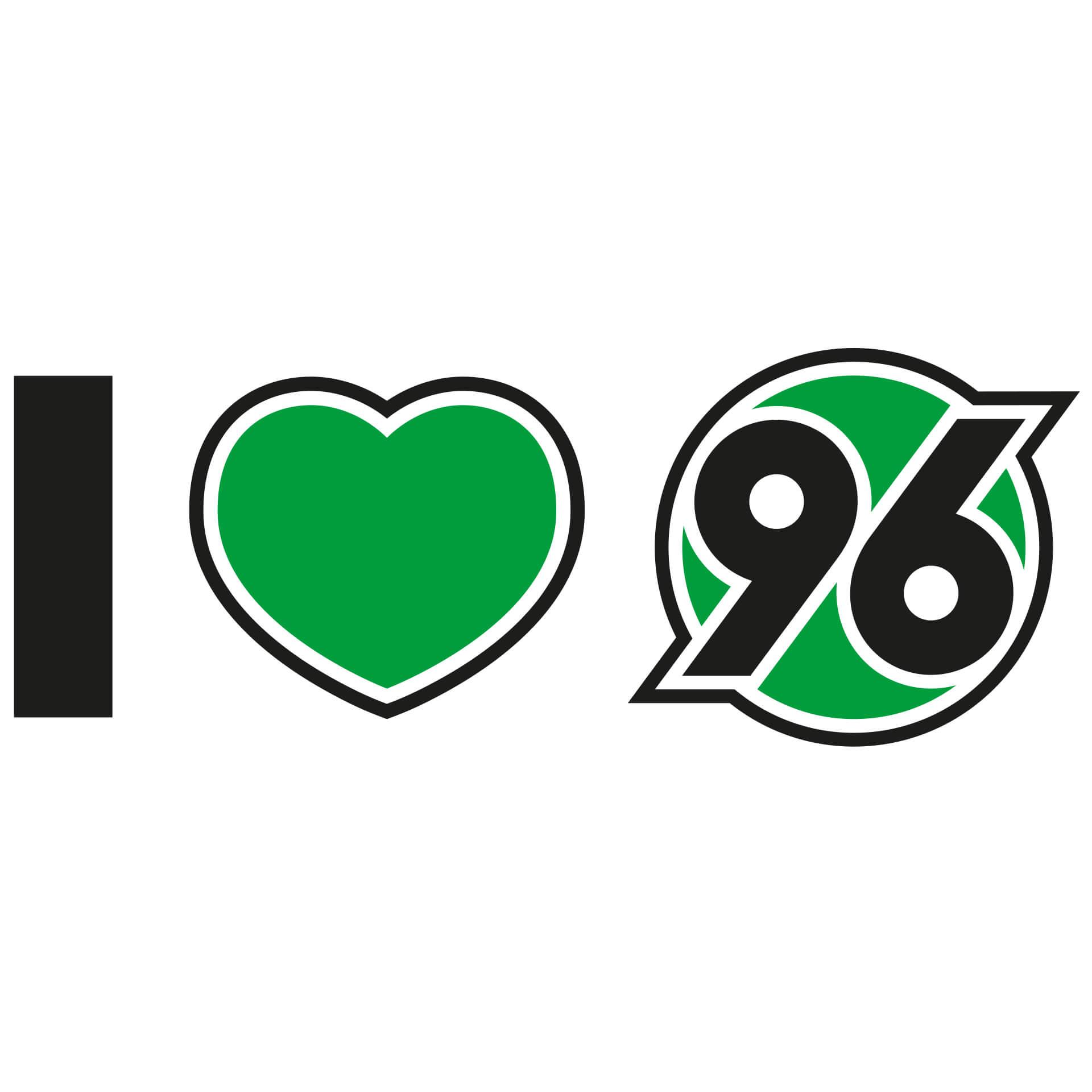 Wandtattoo I love 96