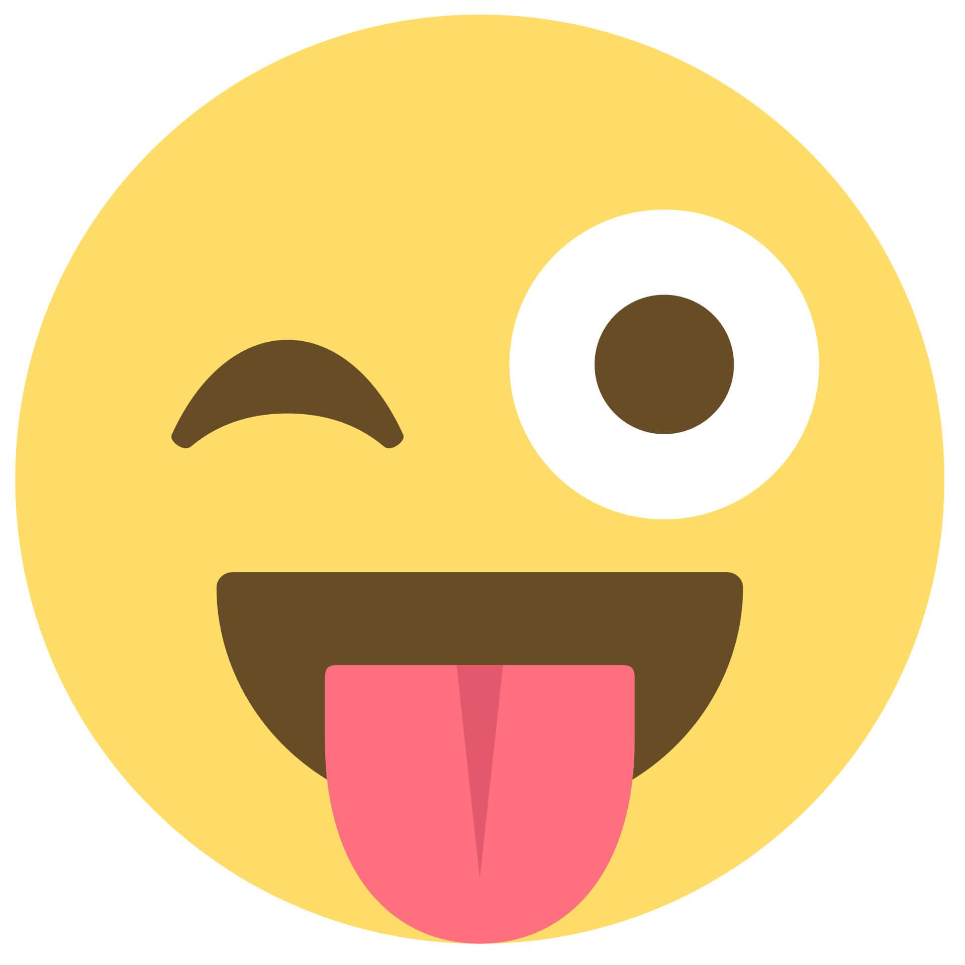 Wandtattoo Emoji Winking Eye