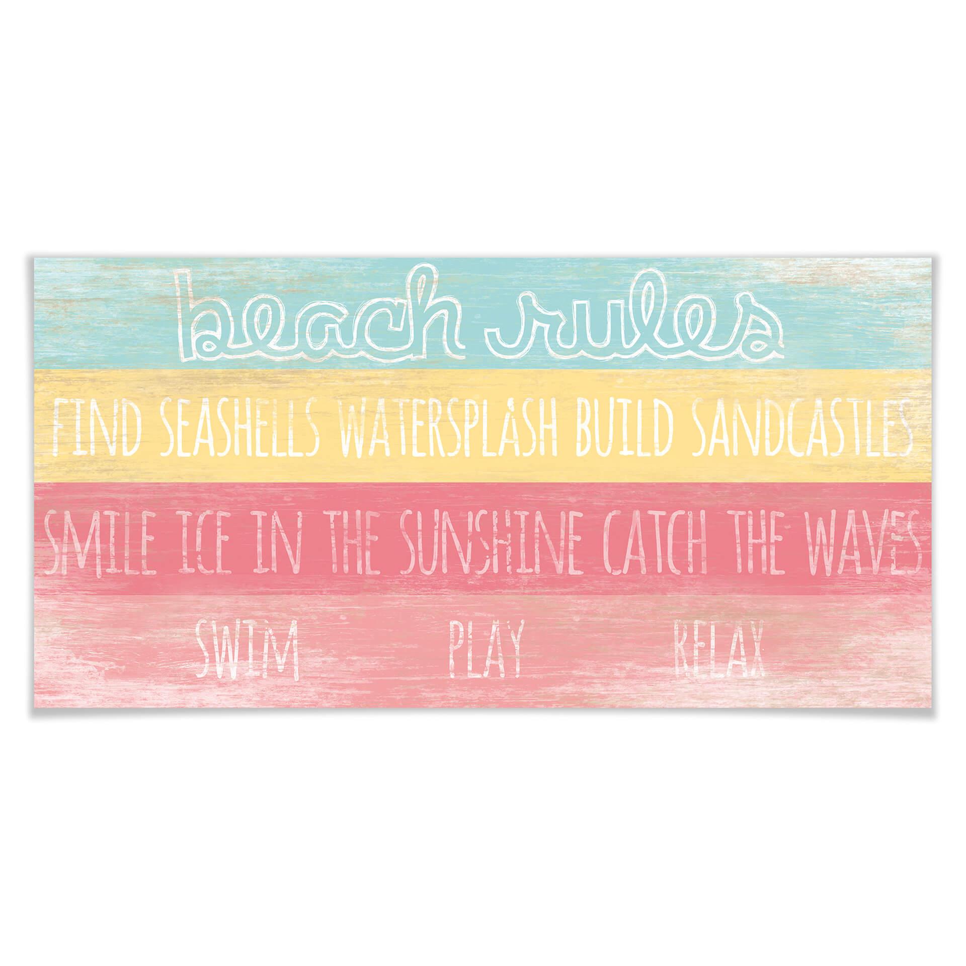 Poster - Regole della spiaggia