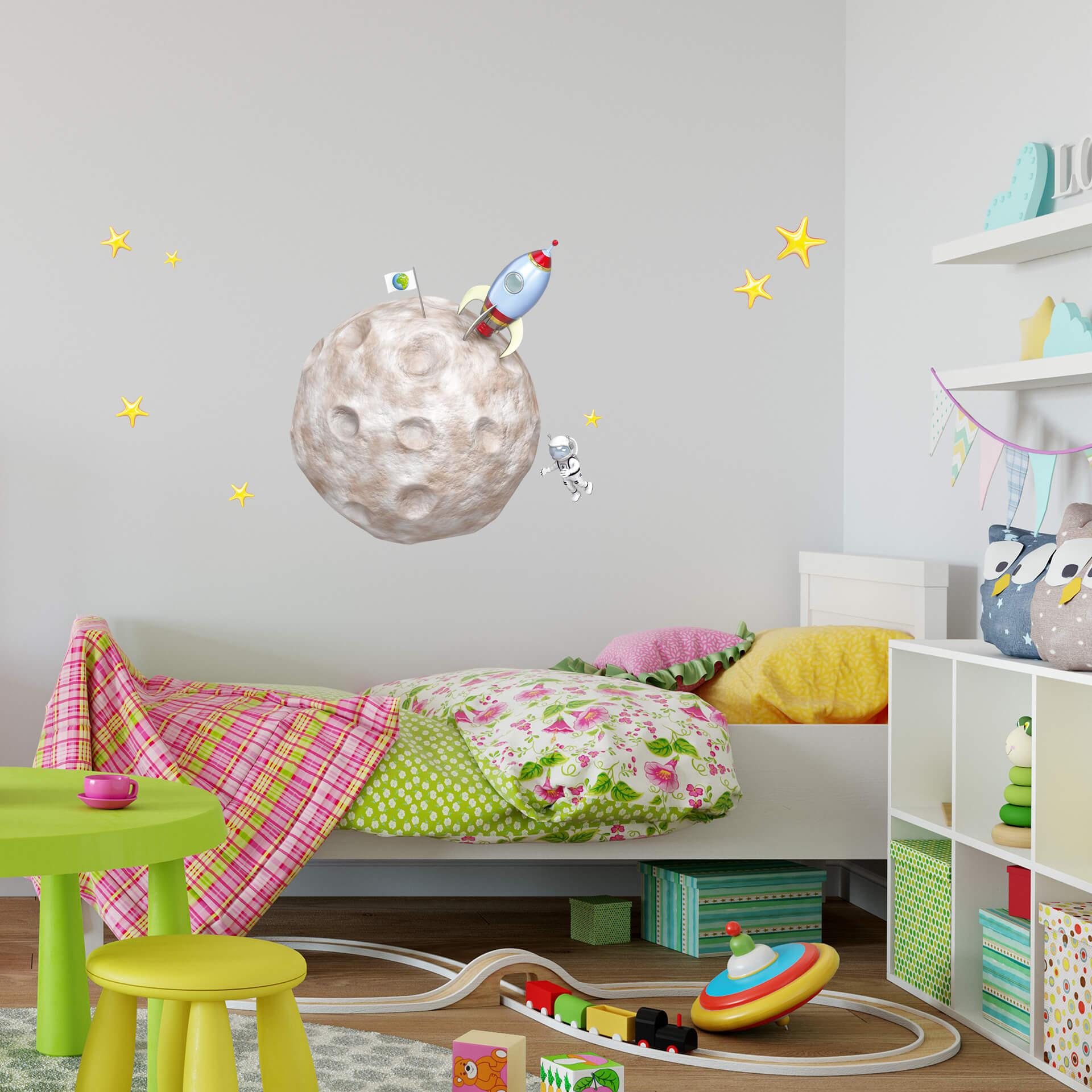 Wallsticker - Michel Agullo - Månemission