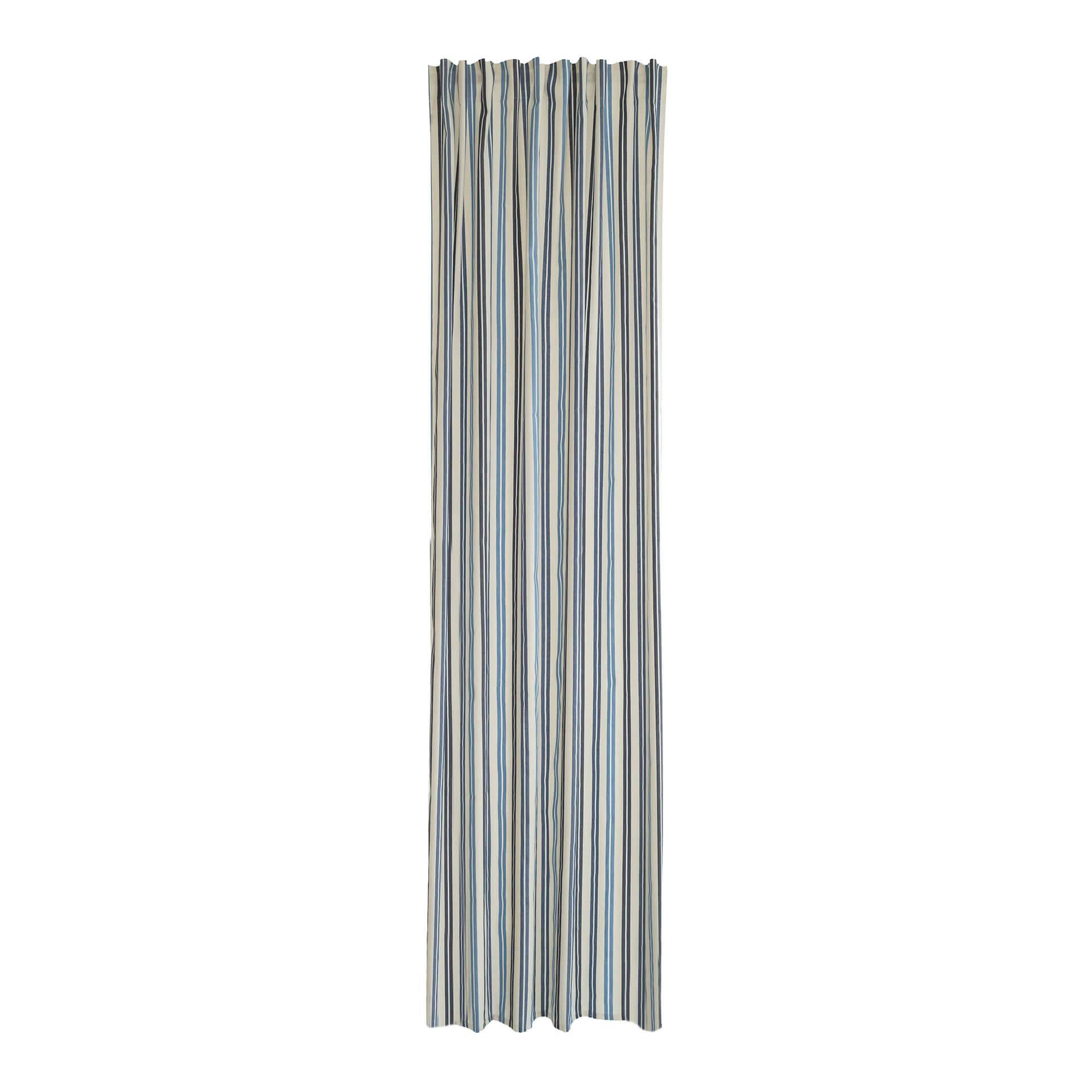 Homing Vorhang mit verdeckten Schlaufen Adwin blau -  2.45 x 1.4 m
